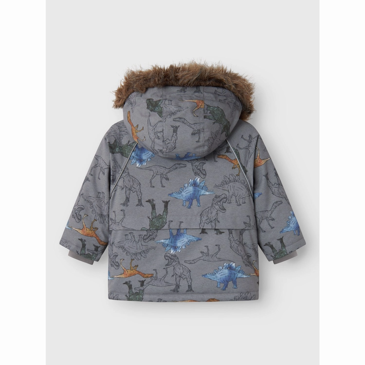 Name It Mockingbird Dinosaur Snow05 Jacket AOP Fo Noos MagneticClosureSystem Bonded Seam Construction