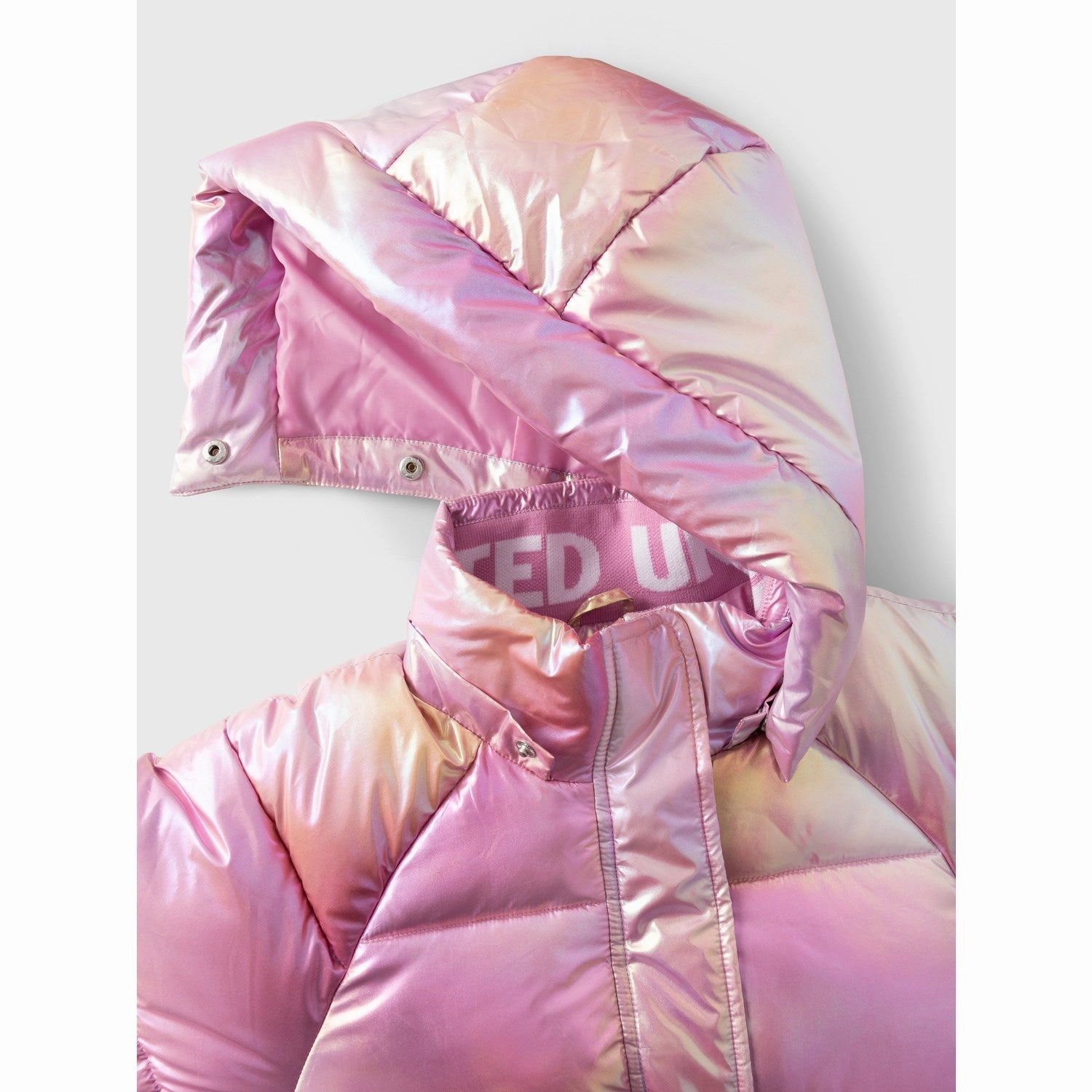 Name It Moonlite Mauve Malan Puffer Jacket Foil Non Chafing Neckline