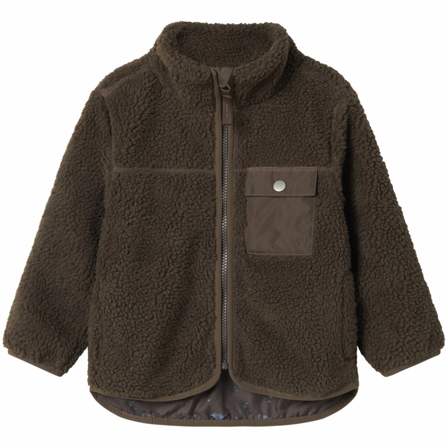 NoiseFreeFabric Name It Morel Nmmmall Teddy Jacket Pocket