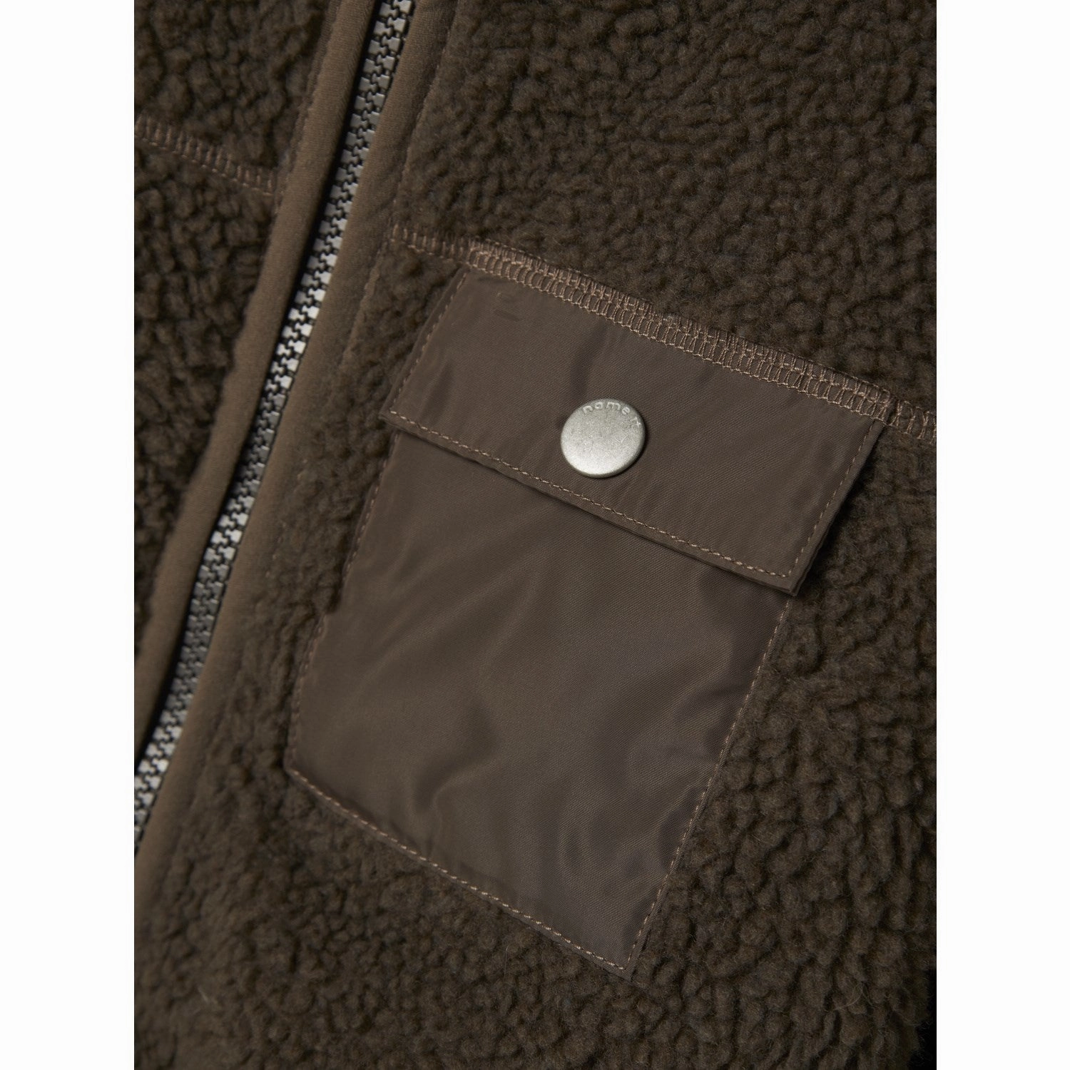 nylon blend Name It Morel Nmmmall Teddy Jacket Pocket
