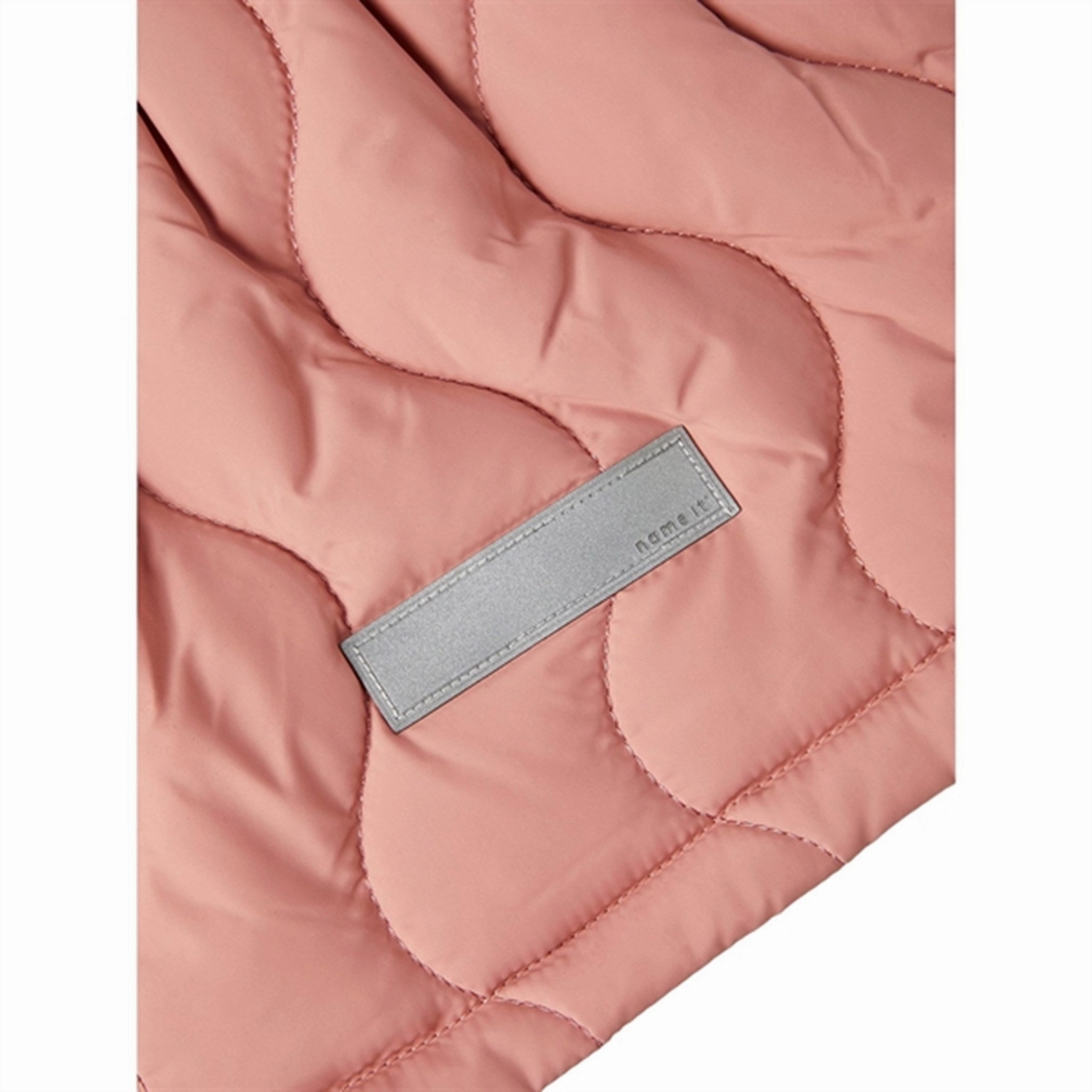 Silicone Grip Trim High Density Weave Name it Old Rose Mars Quilted Jacket