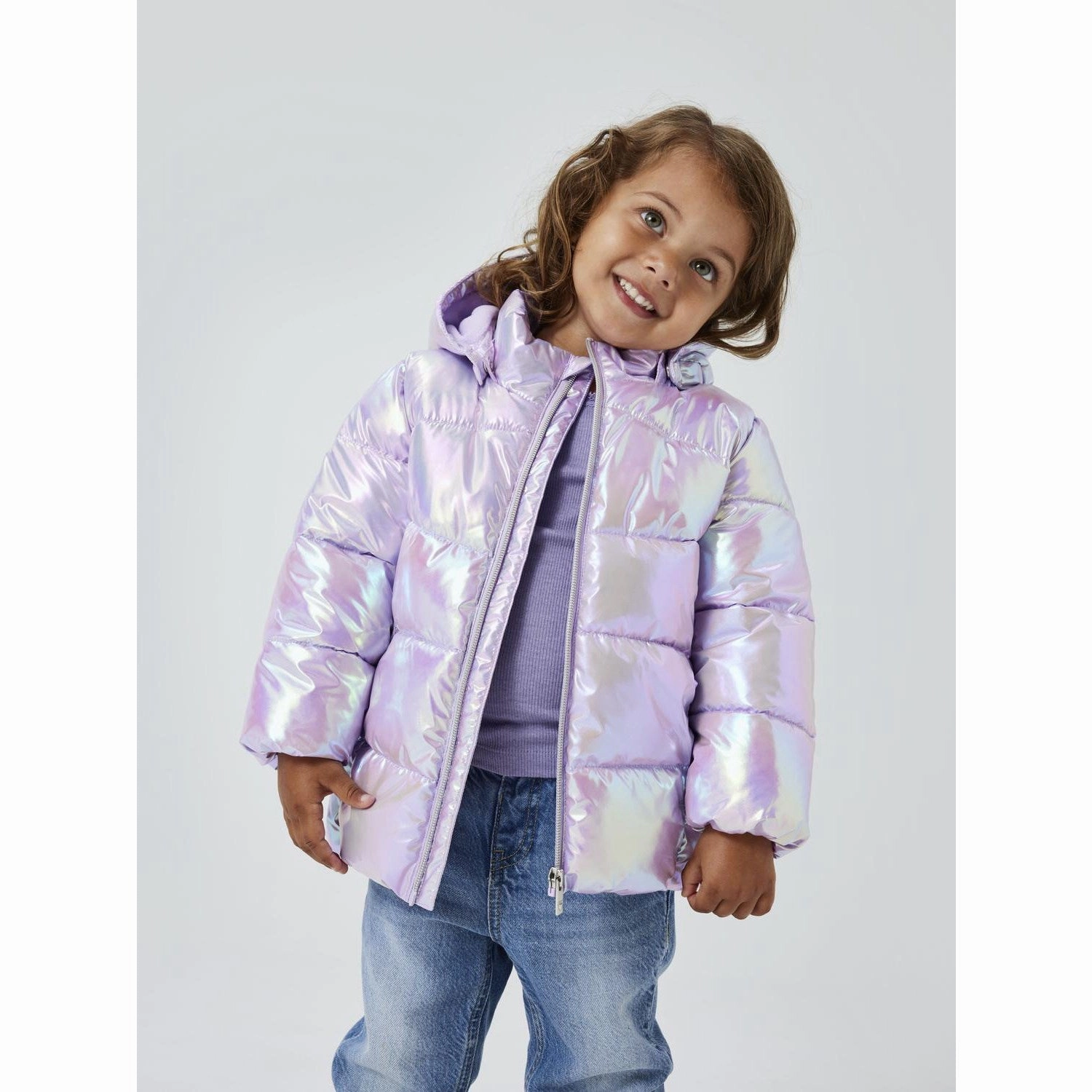 Adjustable Waistband Name It Orchid Bloom Molina Jacket Shiny
