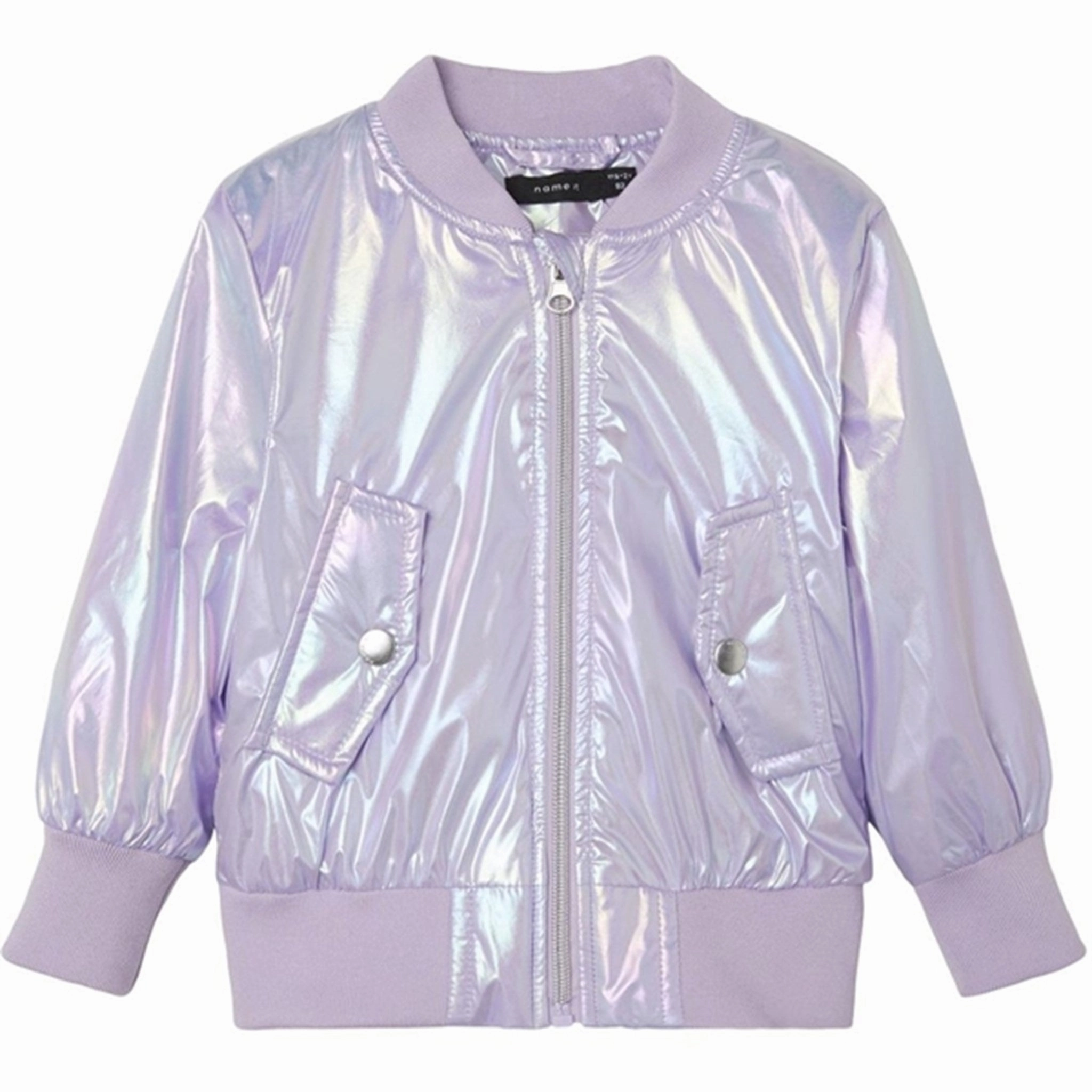 Name it Orchid Bloom Movie Bomber Jacket Foil Water Based Coating Adjustable drawstring