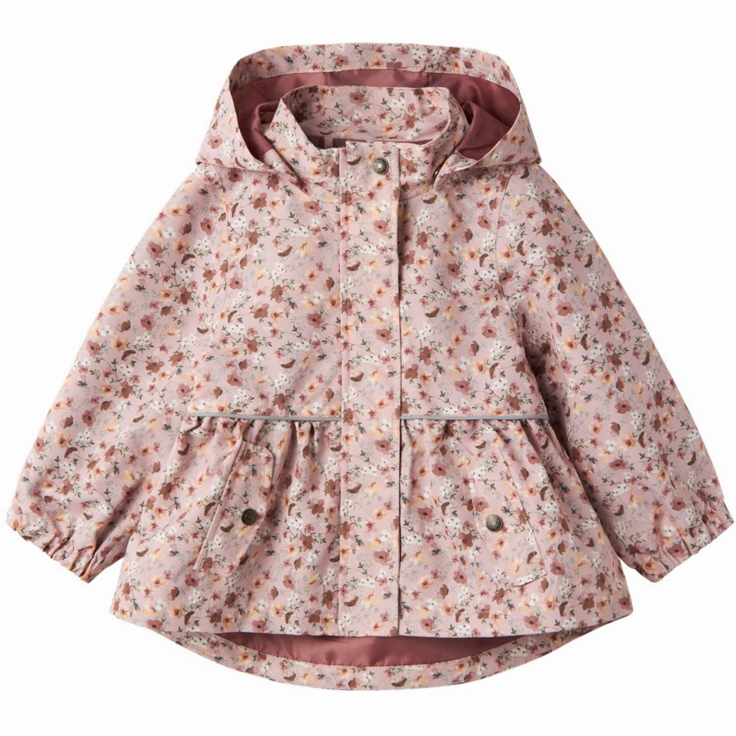 Name It Pale Mauve Flowers Malex08 Jacket AOP Fo Comfort Flex Fit