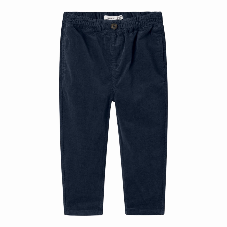 Fashionable Waist Trendy Cut Name it Pantalone Bambino in Velluto a Costine Blu 13244799