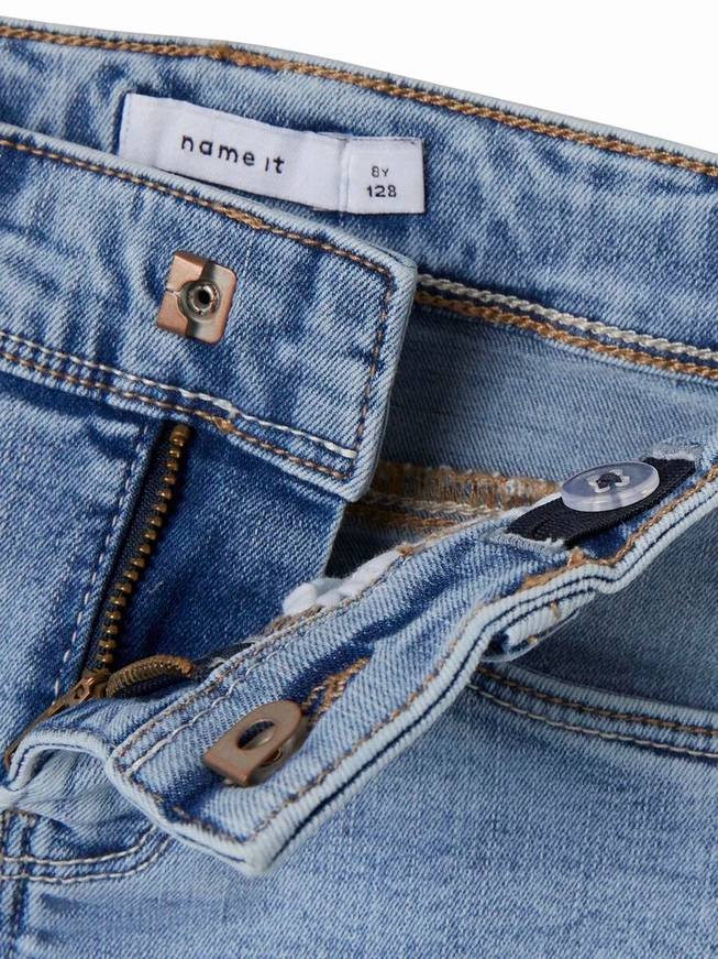 name it pantalone jeans da ragazza a  zampa Polly 13208876 blu medio Unisex Wear Premium Daily Look