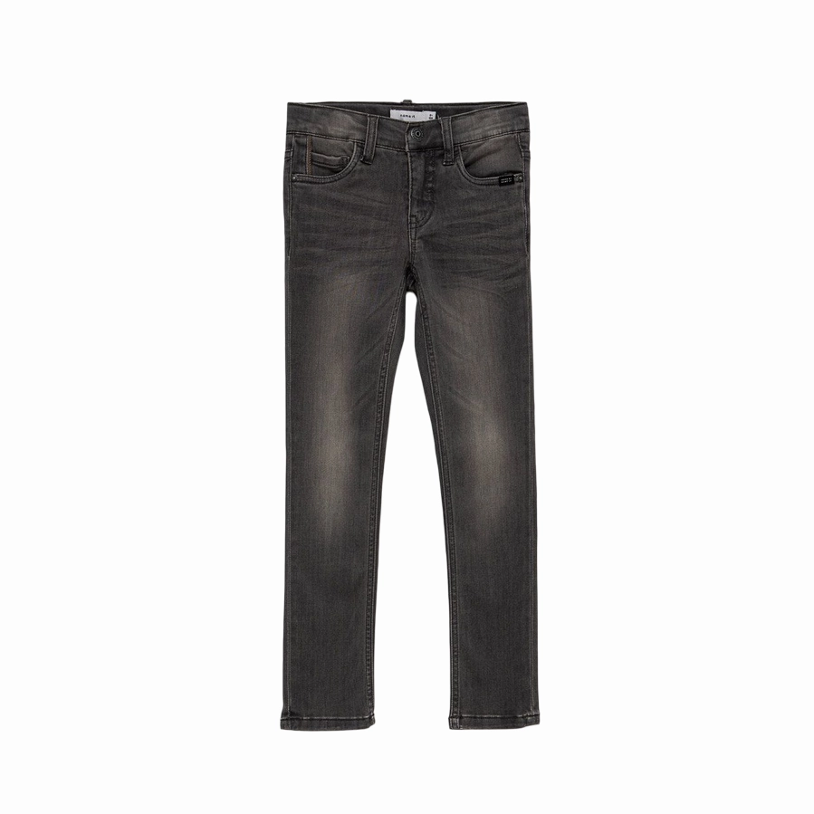 name it pantalone jeans da ragazzo Theo 13197328 dark grey denim Tapered leg