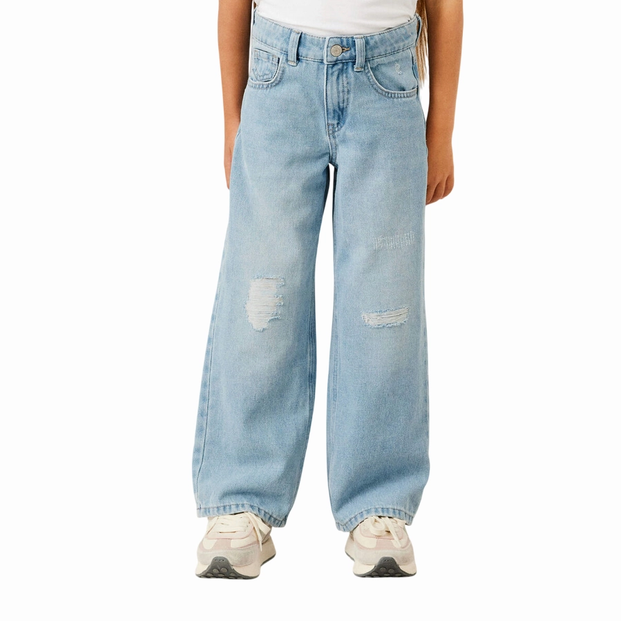 Brunch Outfit Classic Wear Luxury Student Outfit Work Ready name it pantalone jeans largo e rotto da junior Frose 13211699 1411 blu chiaro