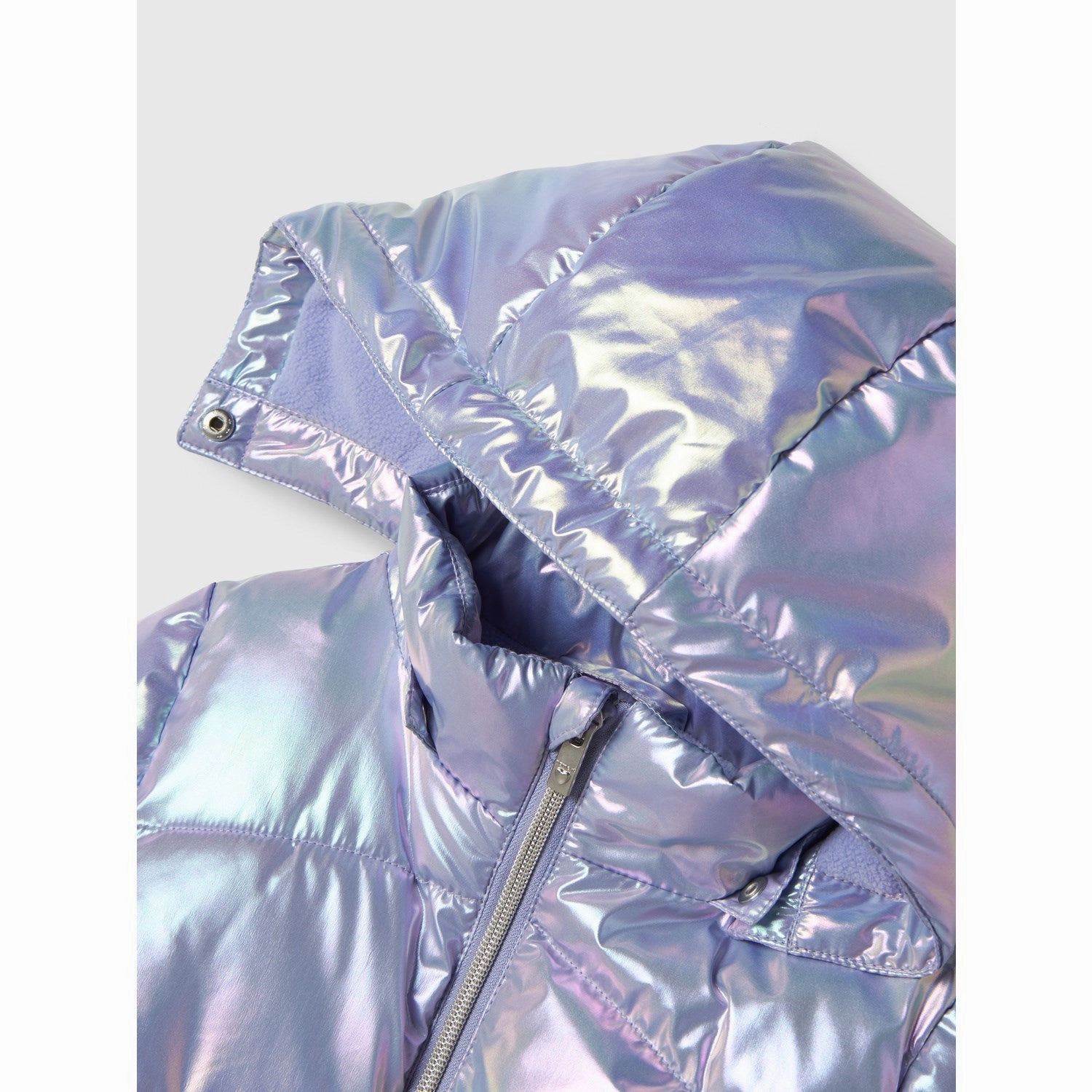 Classic Fit Cut Shrink Resistant Treatment Name It Pastel Lilac Nmfmolina Puffer Jacket Shiny