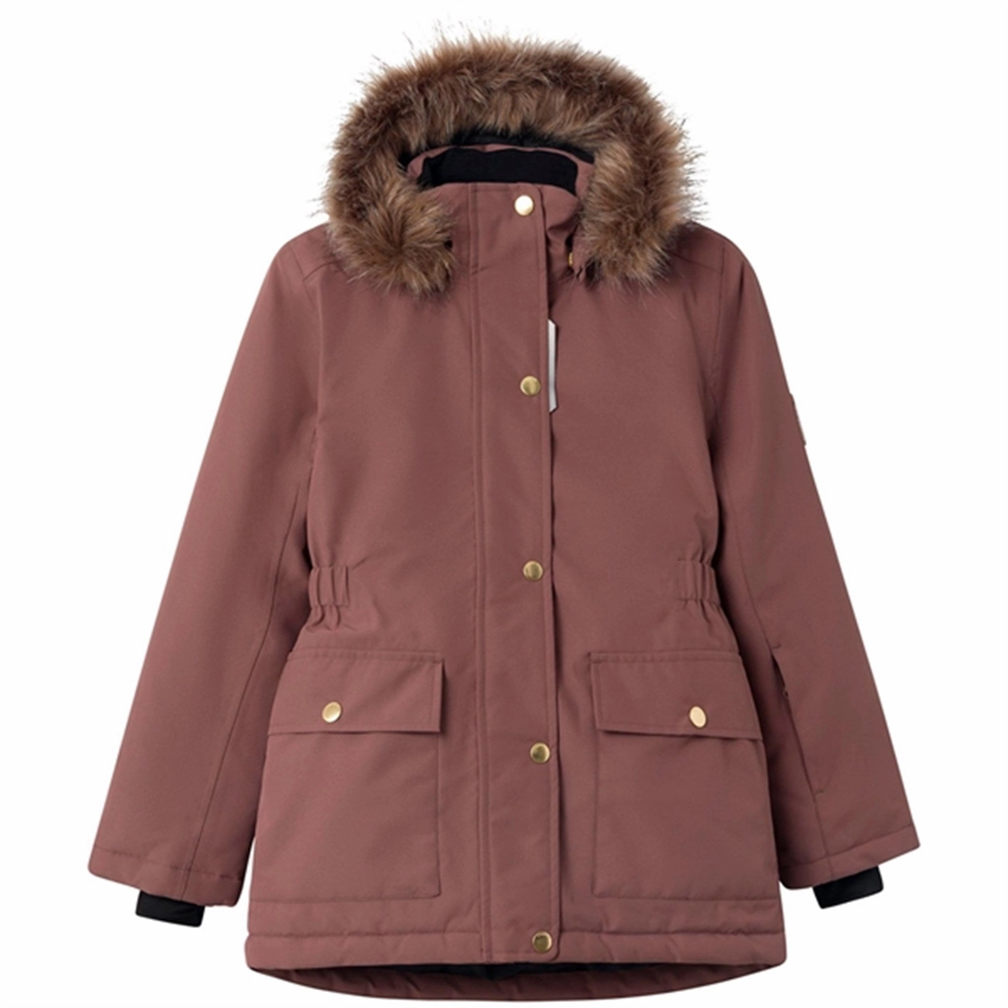 Name it Peppercorn Snow Jacket Solid Winter Fit Daily Commute Wear