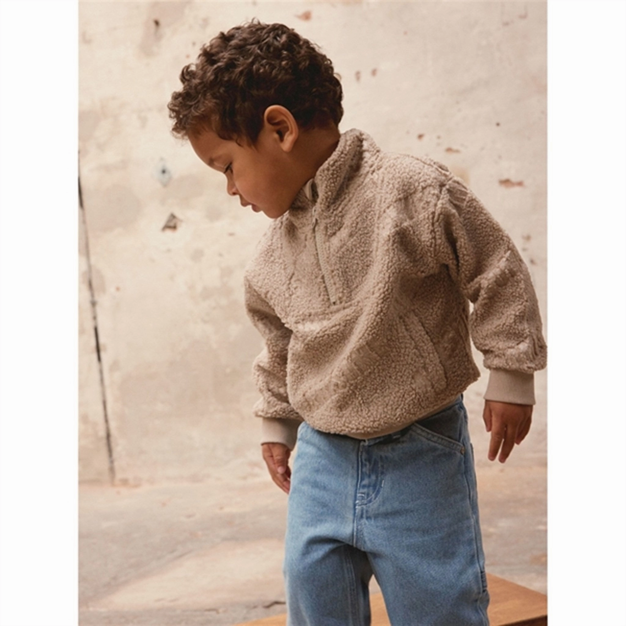 Snow Day Stretch Material Name it Pure Cashmere Triso Teddy Pullover