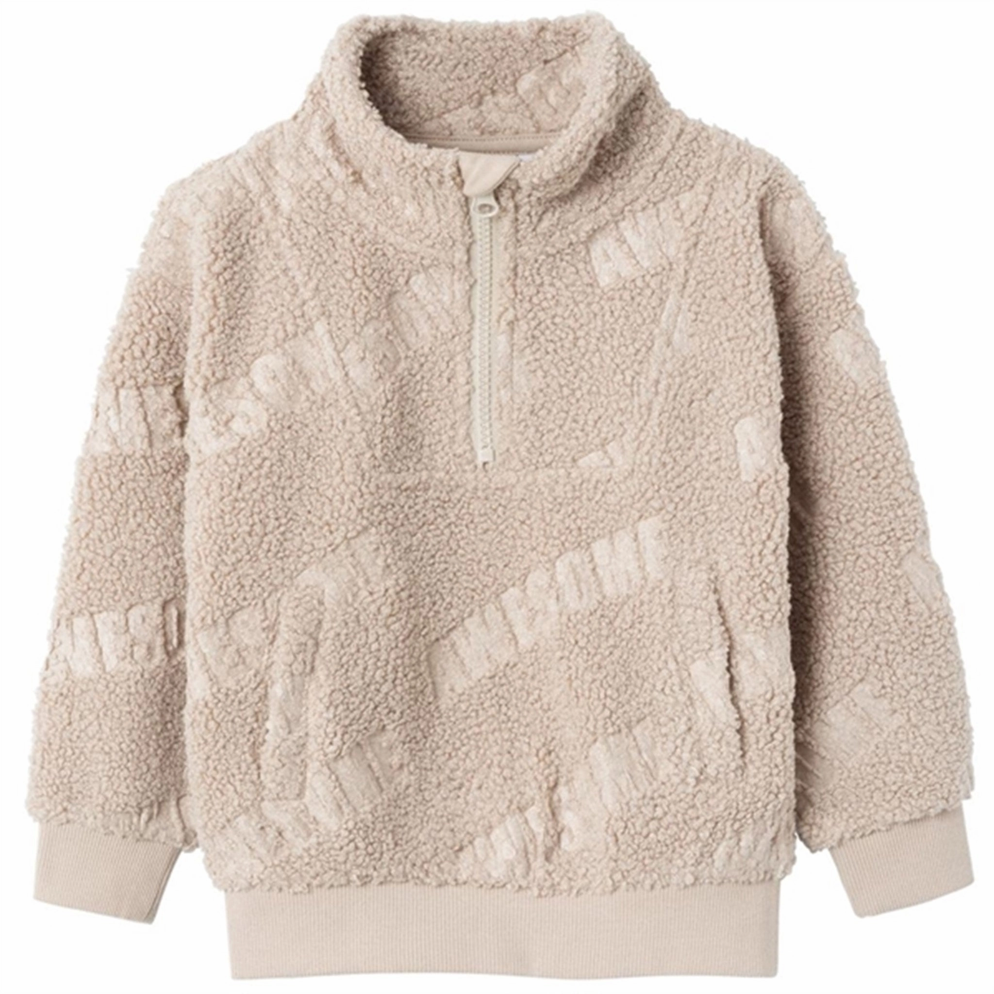 Name it Pure Cashmere Triso Teddy Pullover Oversized Fit Convertible Cuff System