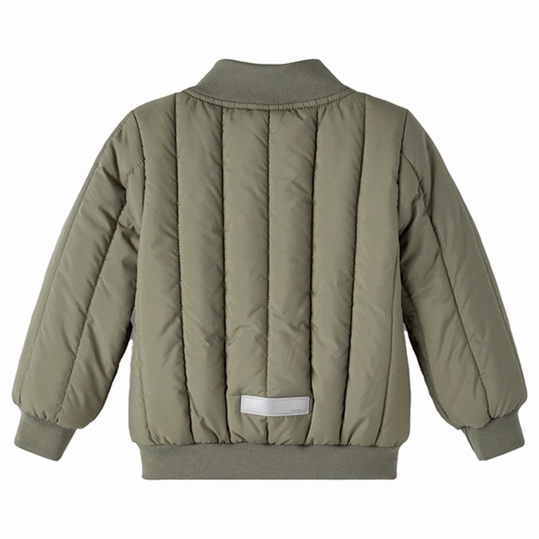 Name it Tea Leaf Mars Quilted Jacket Neutral palette No Roll Collar Technology