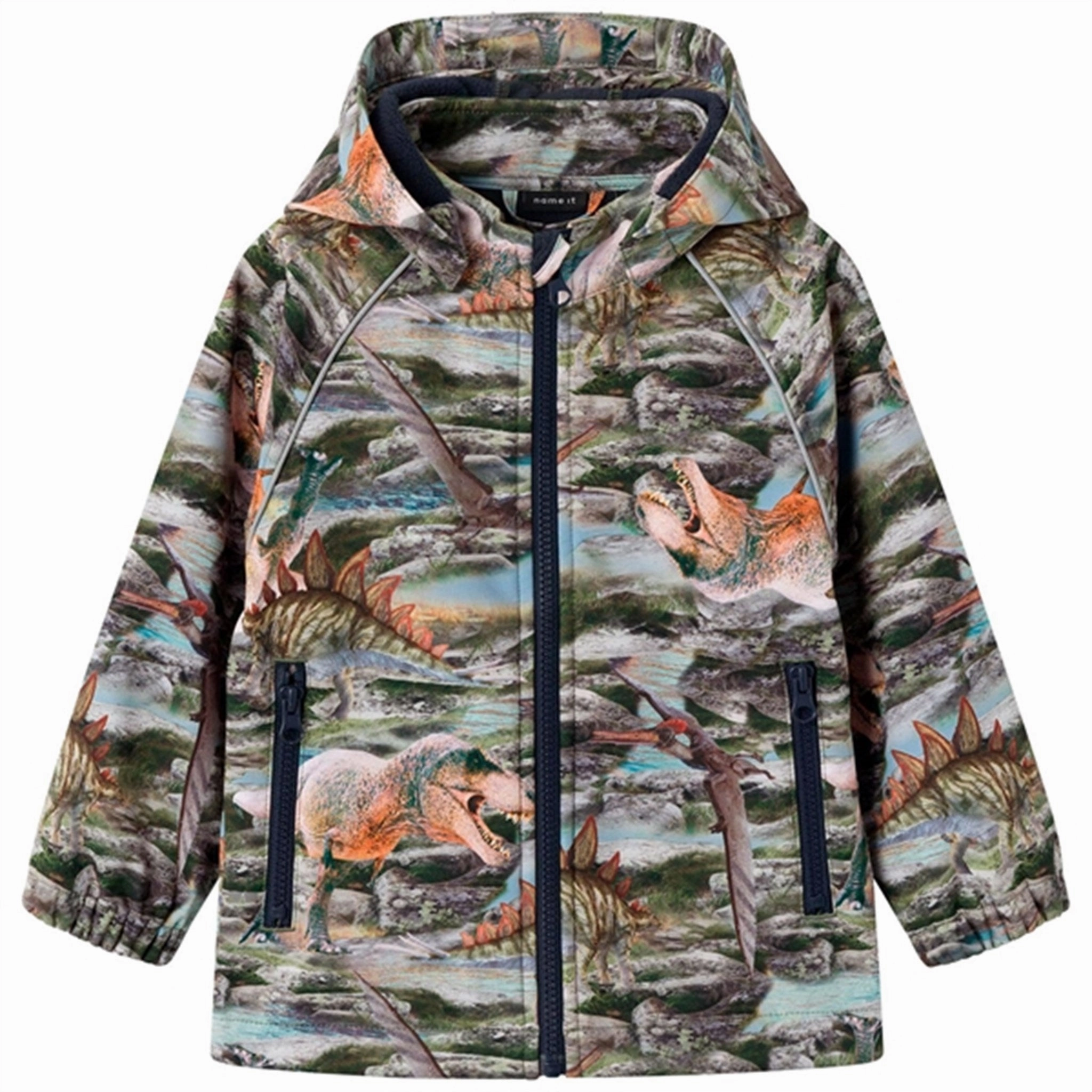 Name it Thyme Alfa Softshell Jacket Dino World Down Filled Thermal Insulation Layer