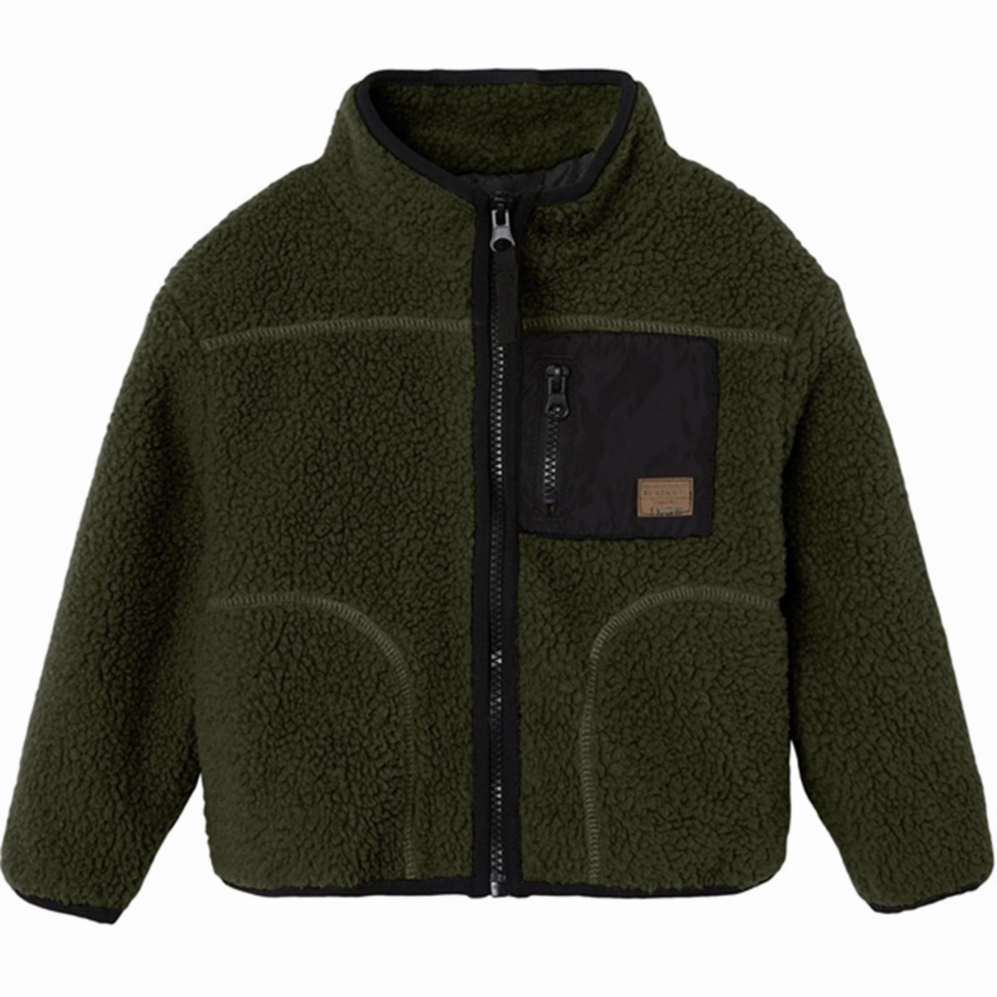 Name it Thyme Magot Teddy Jacket Crisp Walk Look Stormproof Zipper