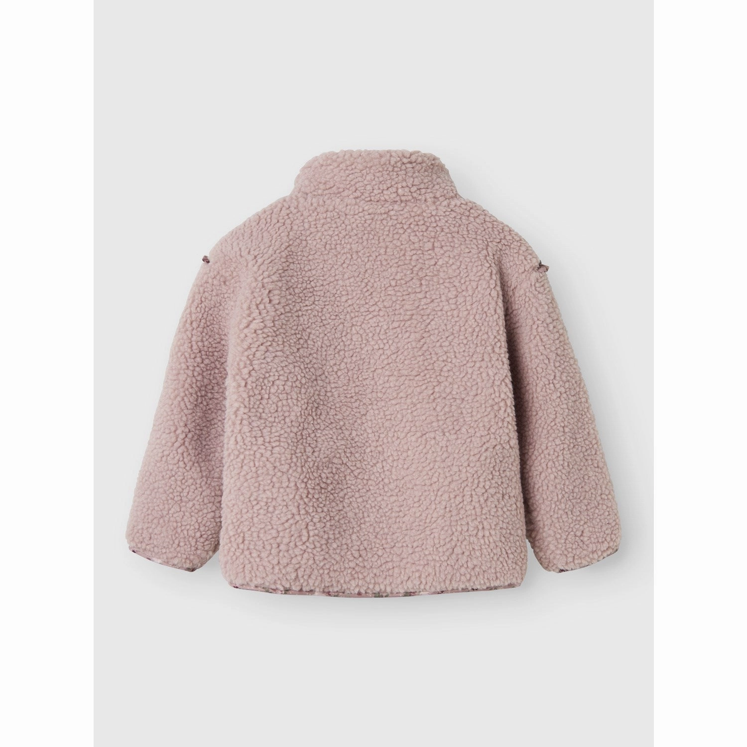 Name It Violet Ice Nmfminna Teddy Jacket Aop Faux Fur Collar Weekend Ready