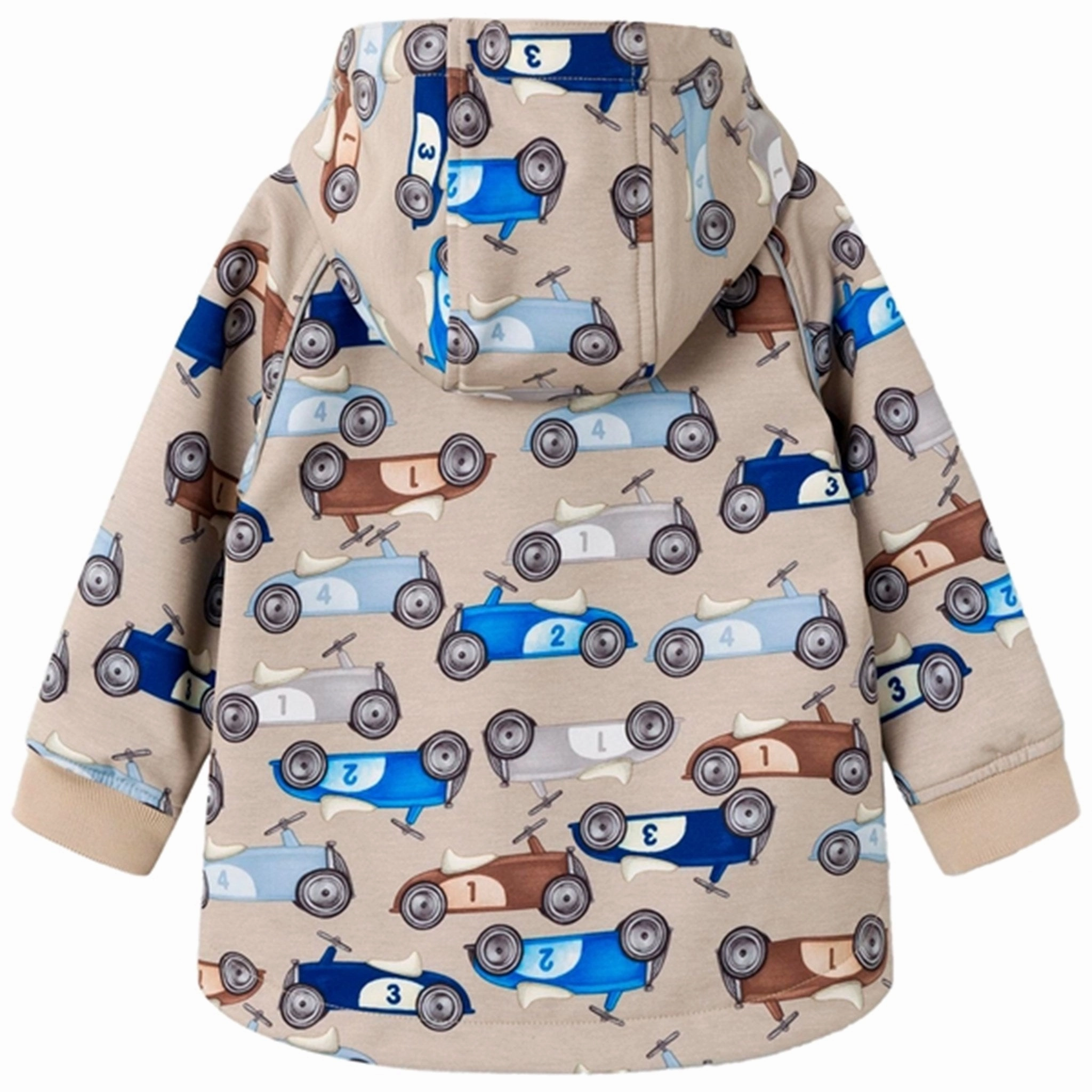 Name it Weathered Teak Alfa Softshell Jacket Retro Cars Moisture Wicking Lining
