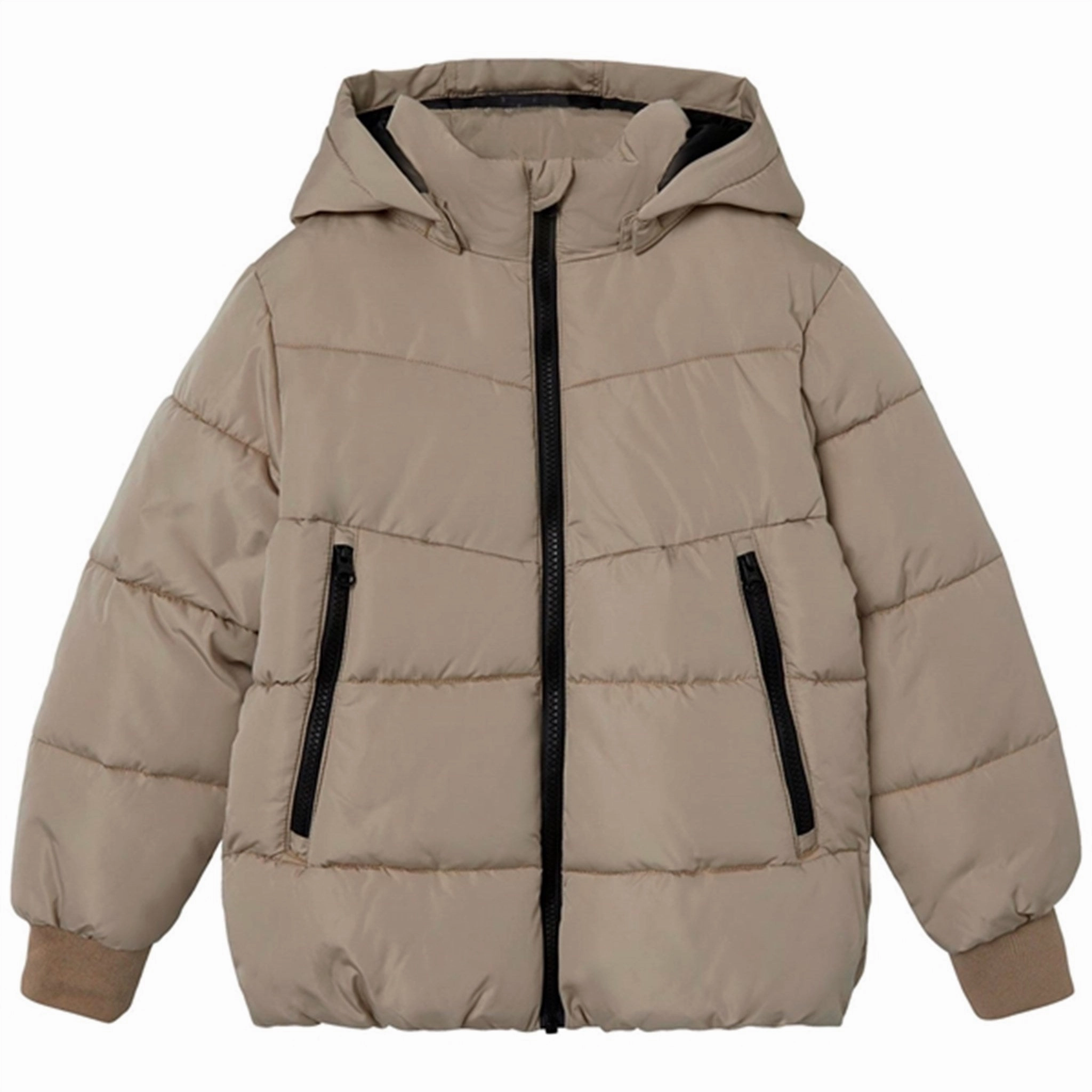Compact Fit Look Daily Commute Wear Name it Weathered Teak Music Puffer Jacket