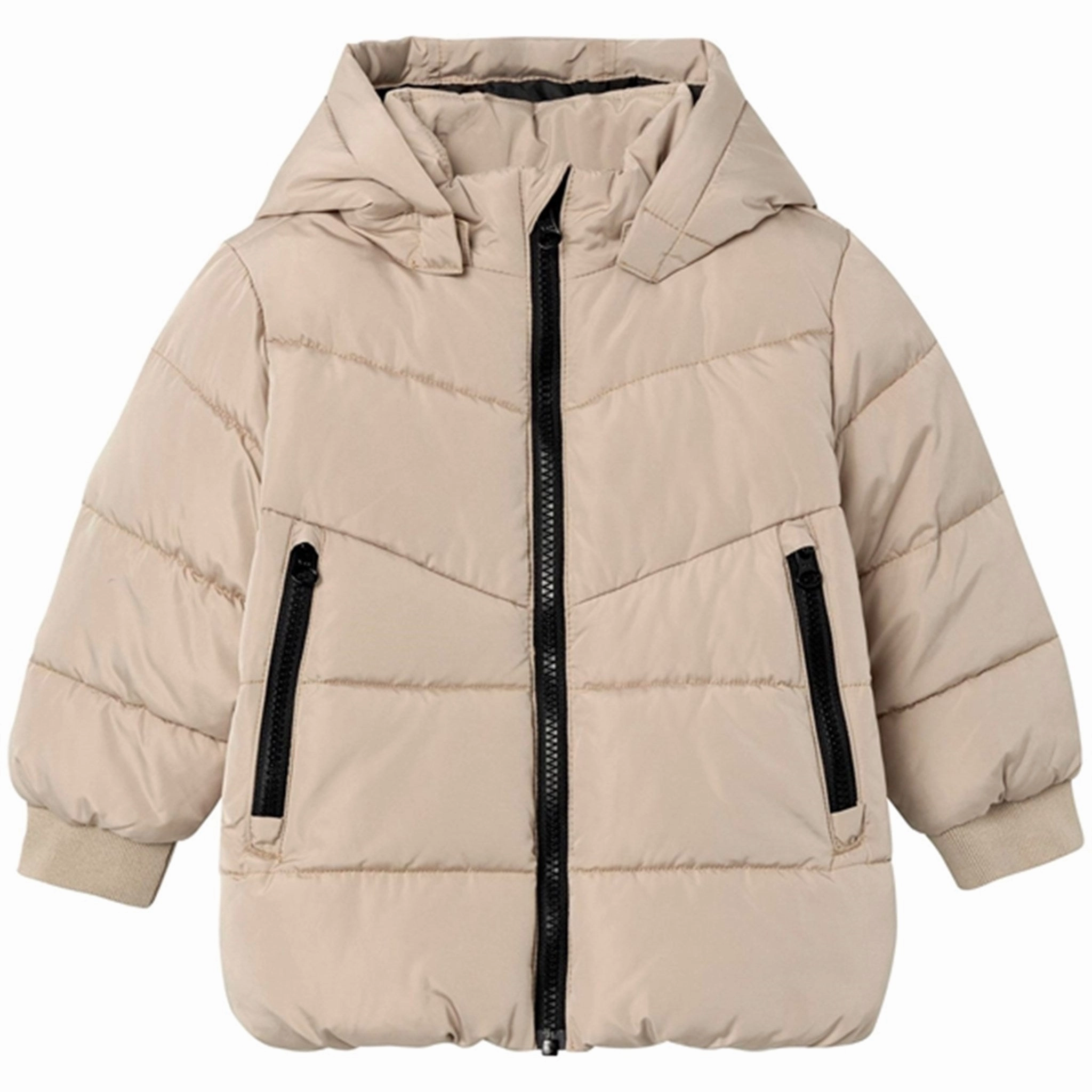 Name it Weathered Teak Music Puffer Jacket Thick Insulation Hard Cover