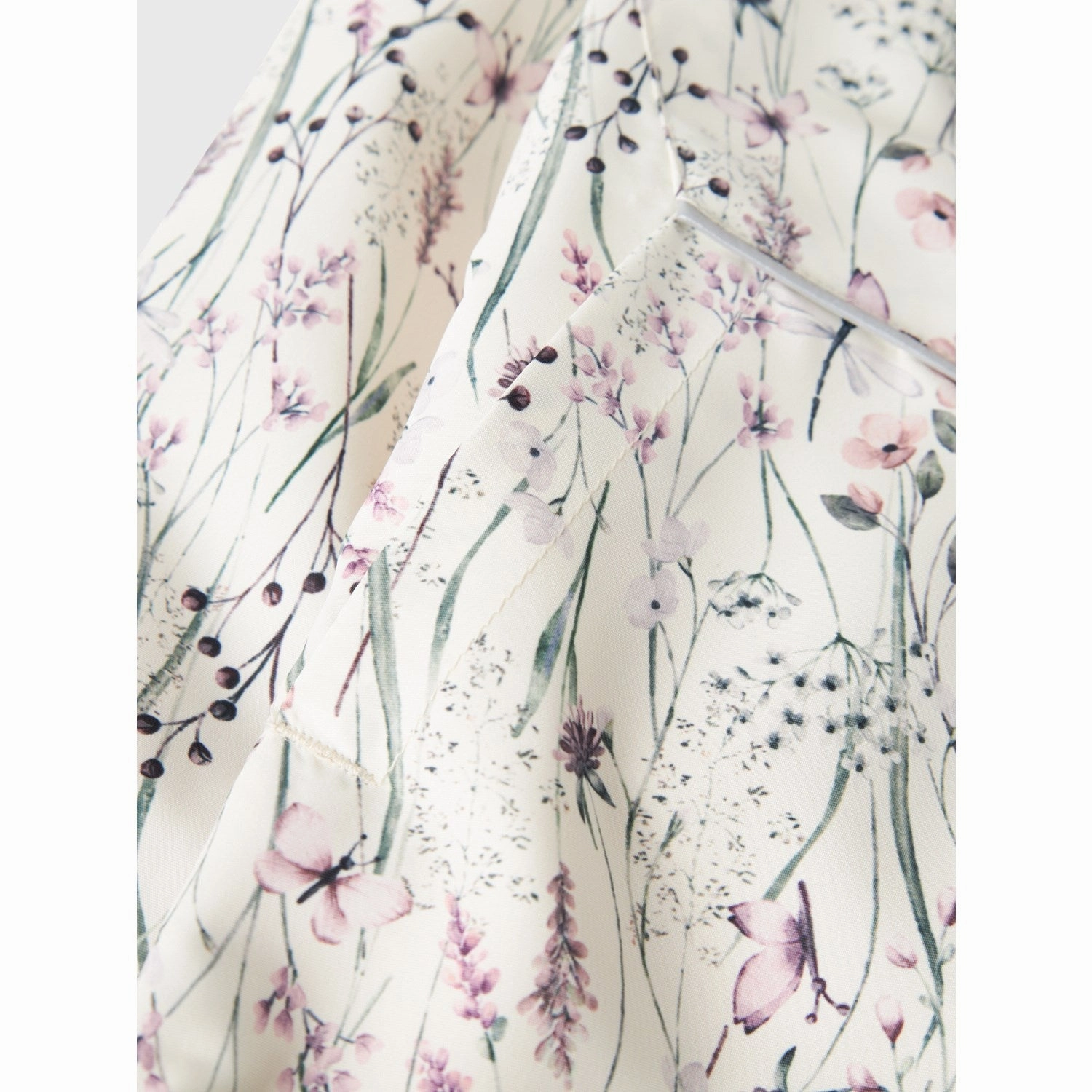 Name It Whisper White Long Flower Maxi Li Jacket AOP Modern Day Look Bomber Cut