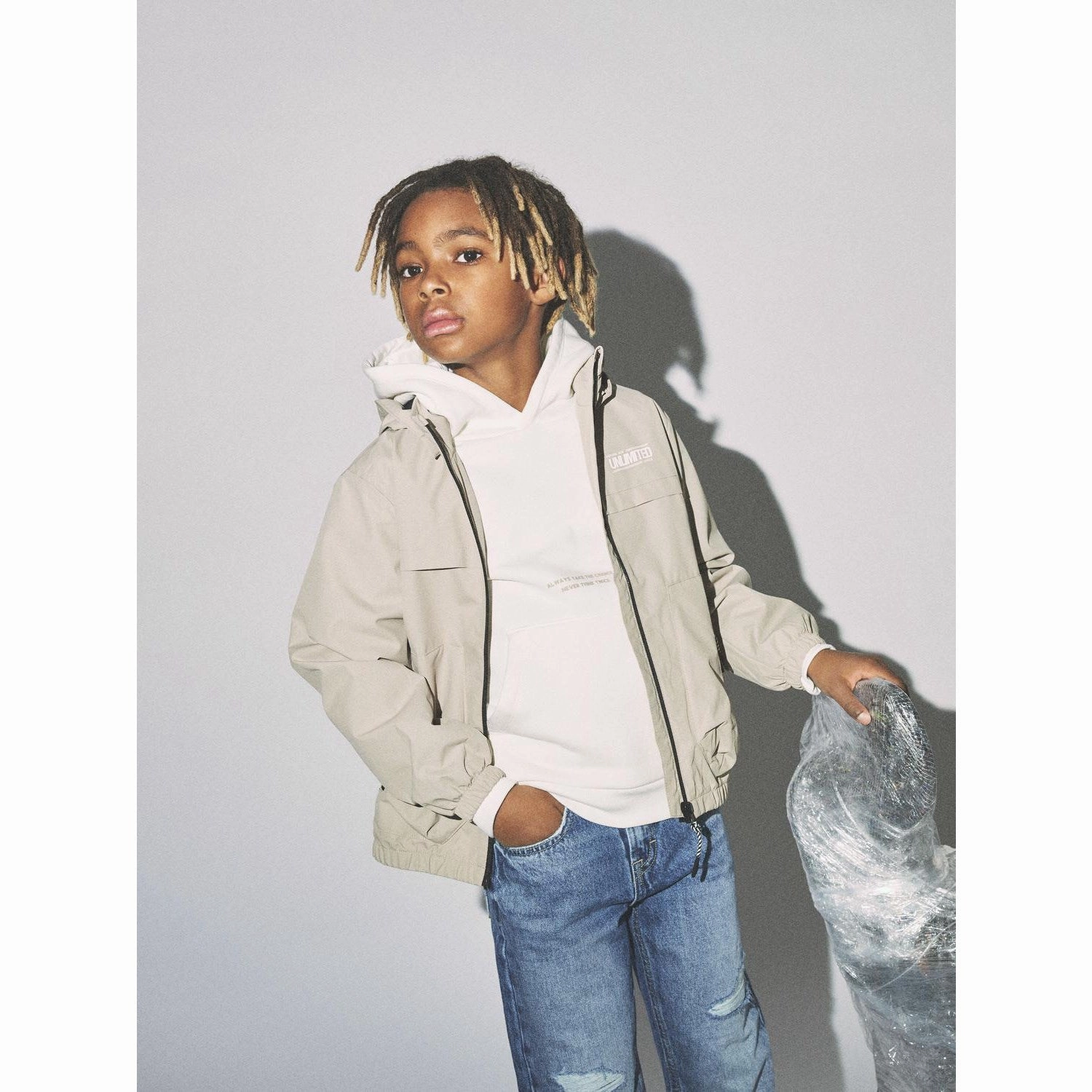 Name It White Pepper Macon Jacket Anti Static Treatment