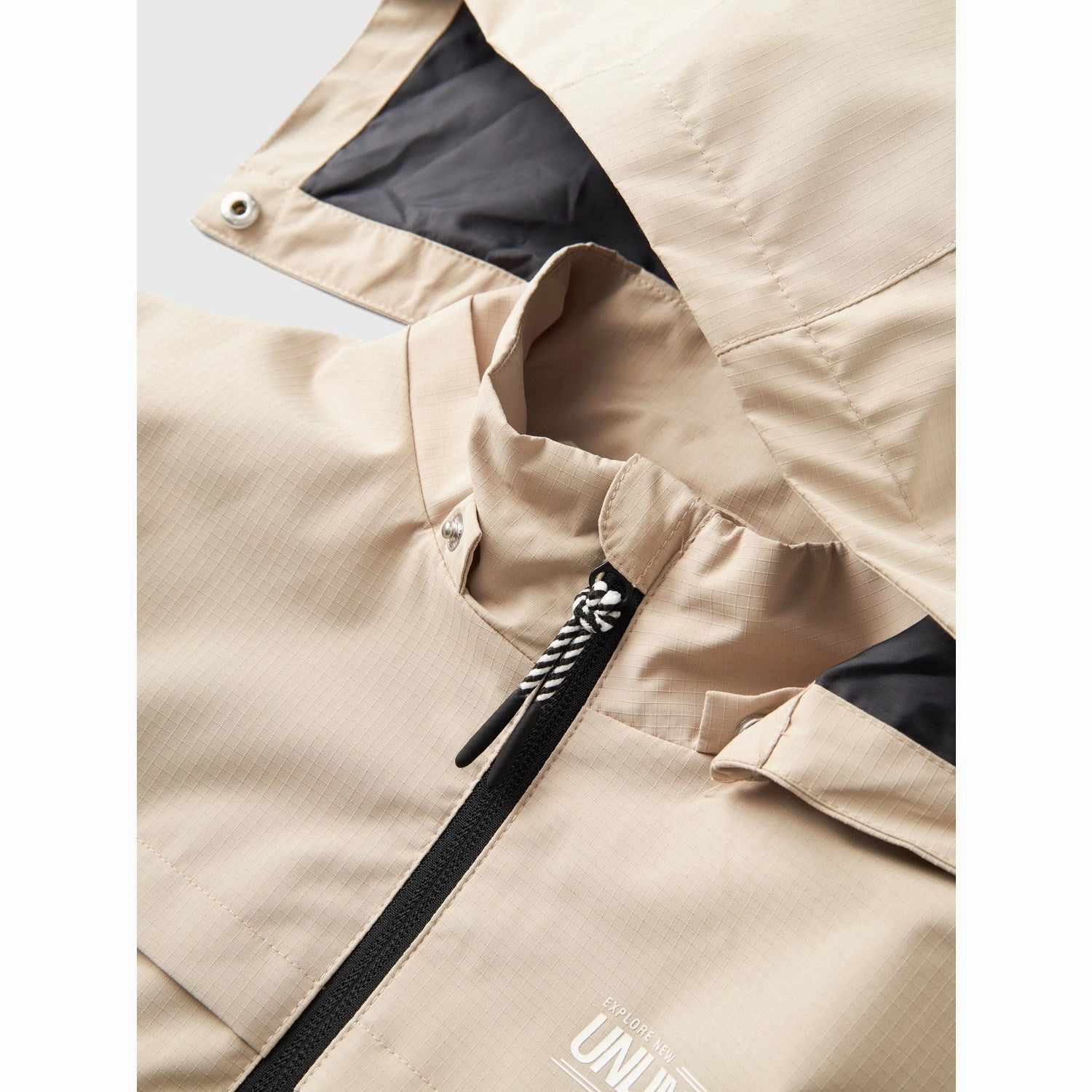 Soft Touch TearResistantOuter Name It White Pepper Macon Jacket