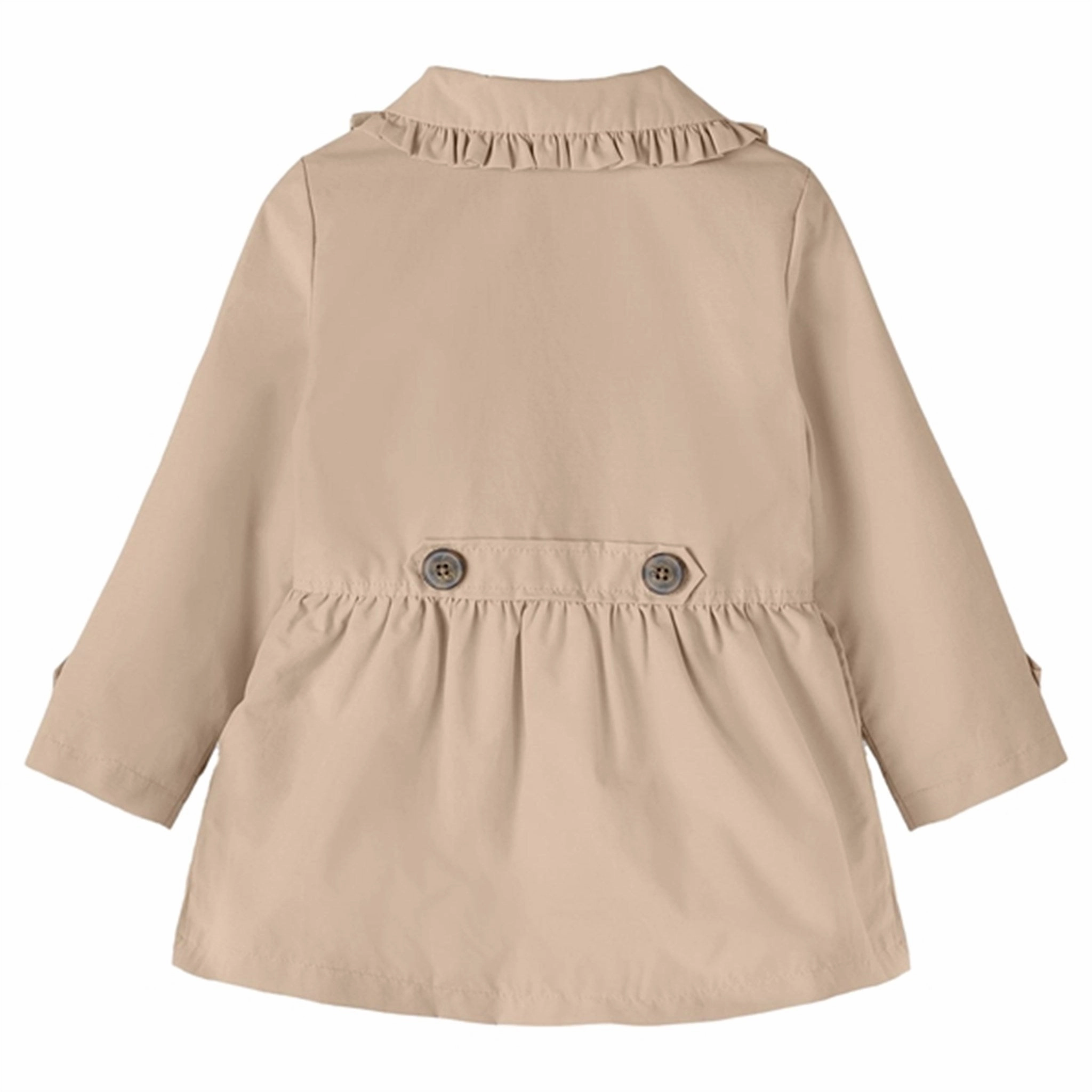 Name it White Pepper Madelin Trenchcoat Glow In The Dark Accents Weekday Street Look
