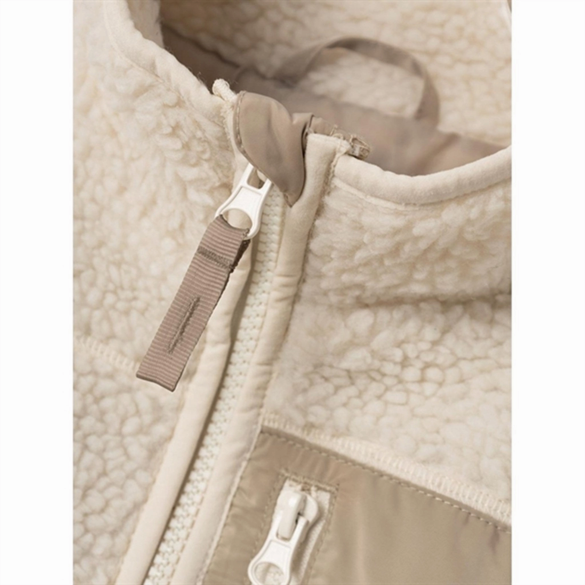 Bomber Cut Name it Whitecap Gray Magot Teddy Jacket