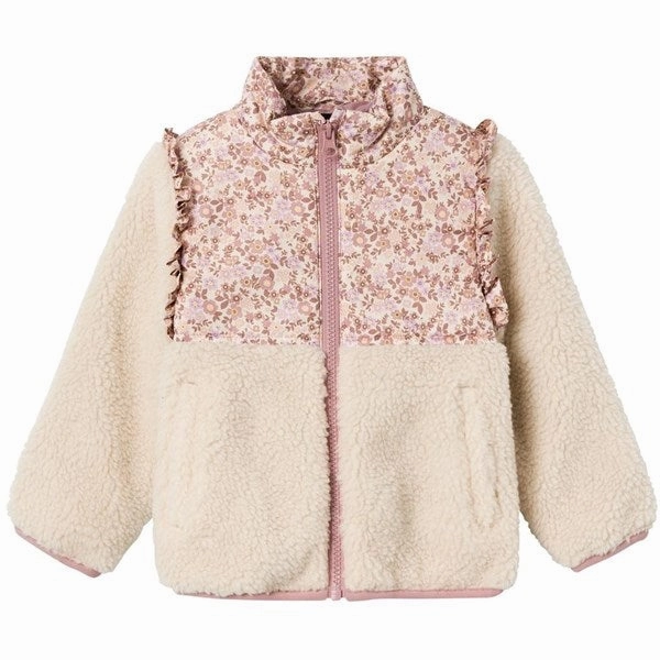 Contoured Back Panel Light Activated Cooling Name it Whitecap Gray Minna Teddy Jacket