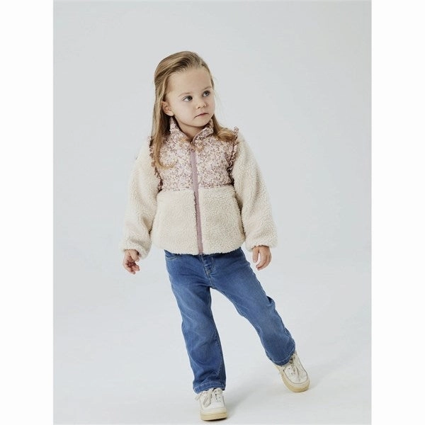 Anti Static Treatment No Wrinkle Name it Whitecap Gray Minna Teddy Jacket