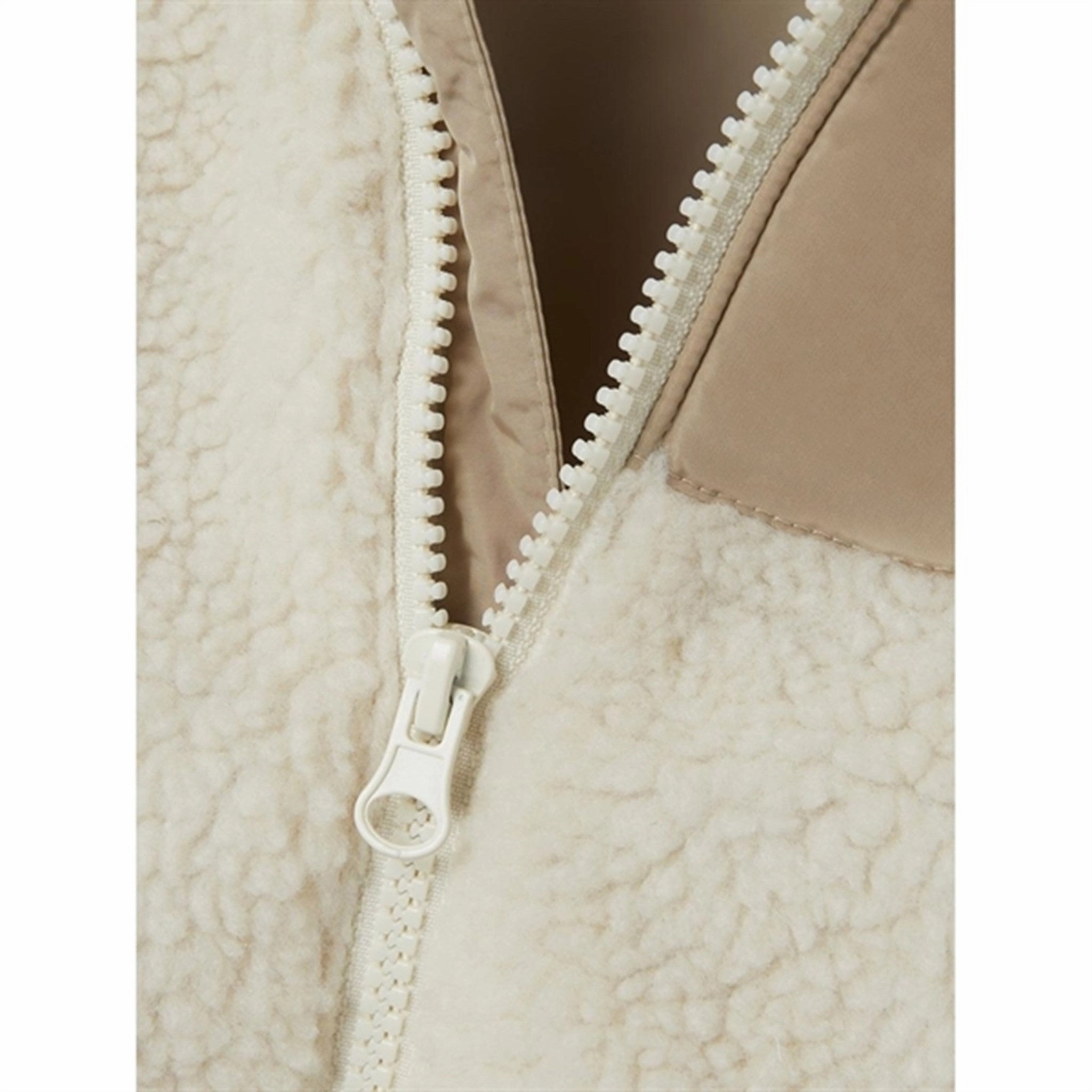 Temperature Regulating Lining Name it Whitecap Gray Mosie Teddy Jacket