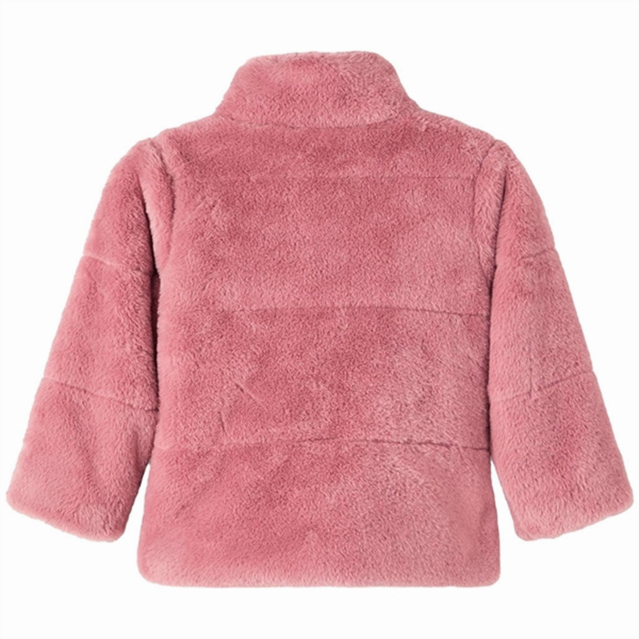 Name it Wistful Mauve Mosa Fake Fur Jacket Vegan Safe Shrink resistant