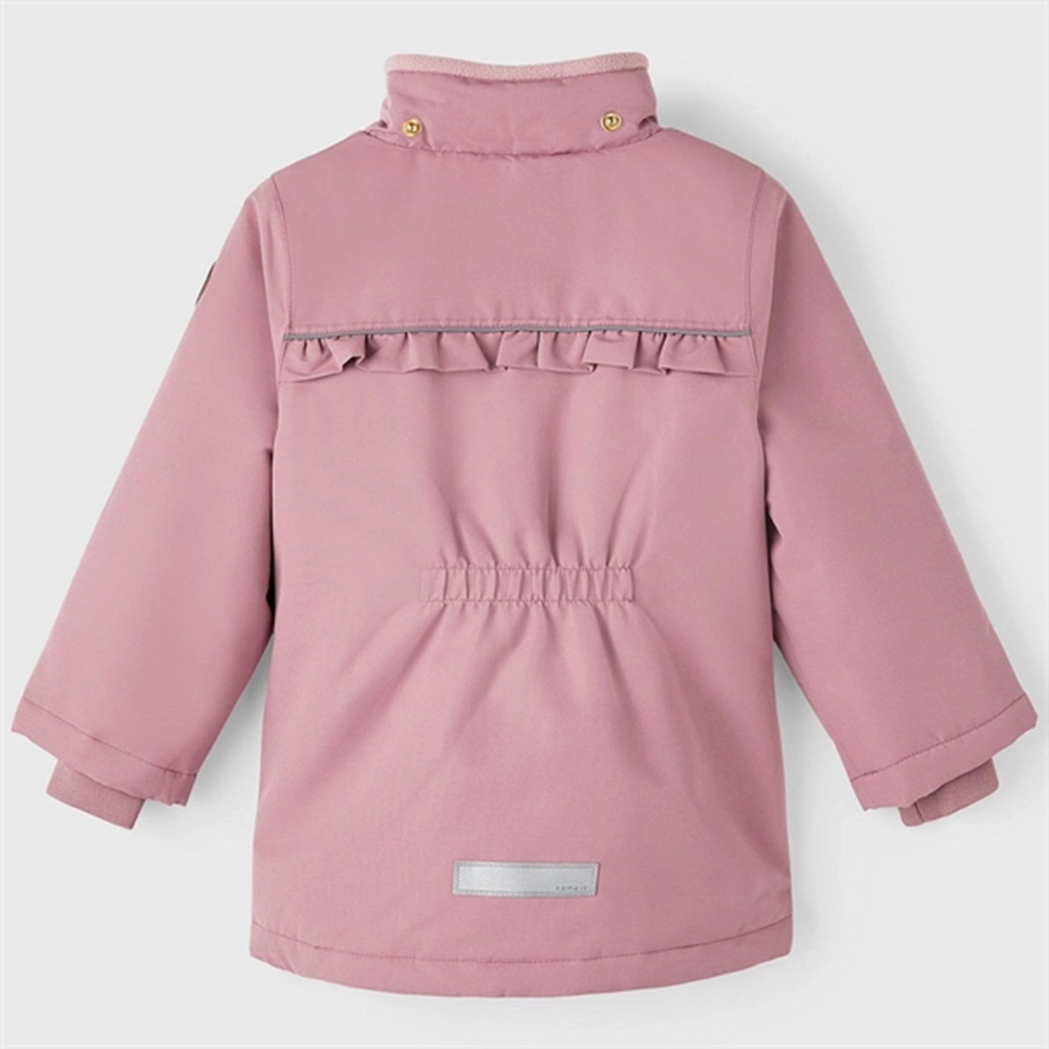 Name it Wistful Mauve Snow Jacket Solid Smooth Zipper Glides
