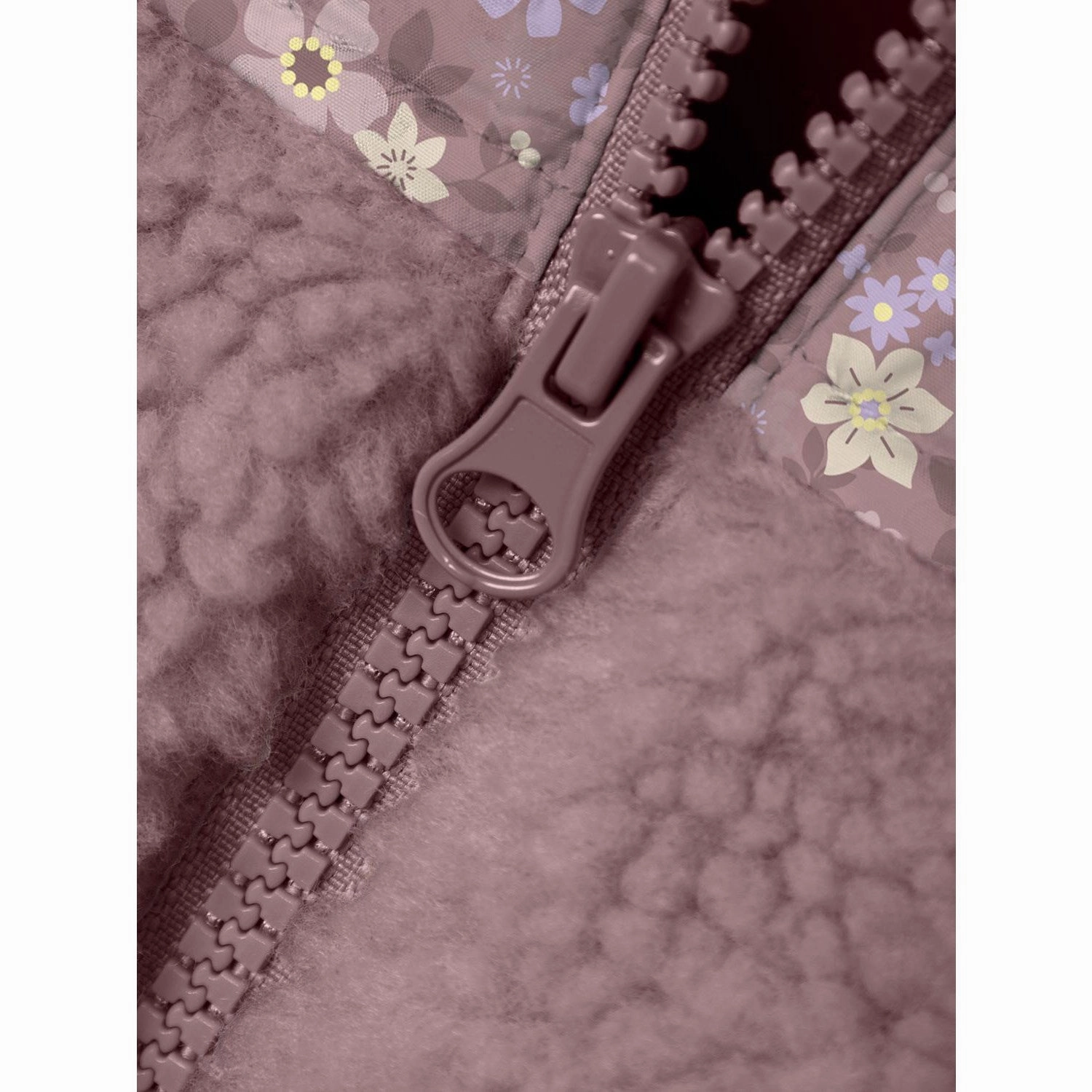 YKK Fasteners Snap Button Name It Woodrose Minna Teddy Jacket