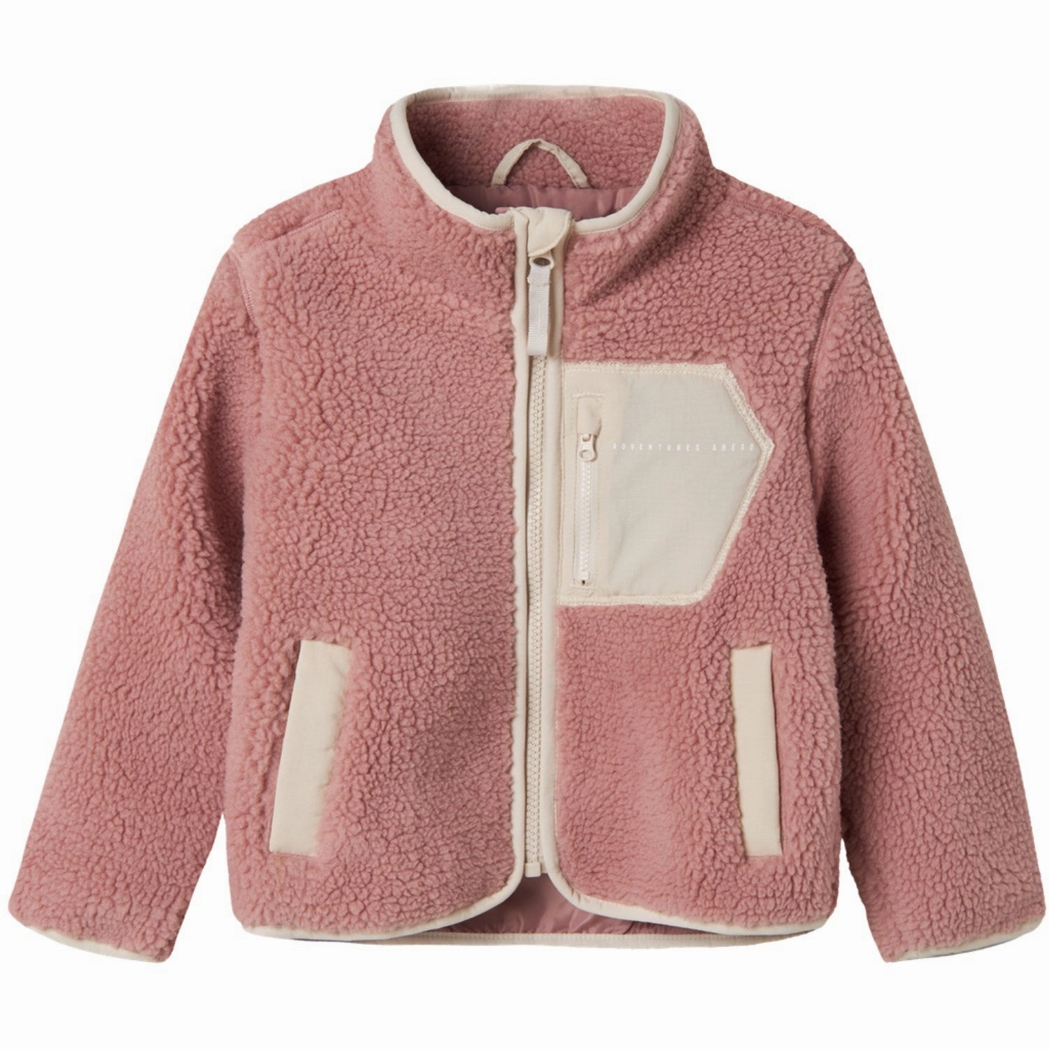 Low Profile Insulation Name It Woodrose Nmnmattia Sherpa Jacket Pb