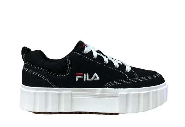 Fila scarpa sneakers in tela con zeppa da donna Sandblast 1011209.25Y nero pre - run