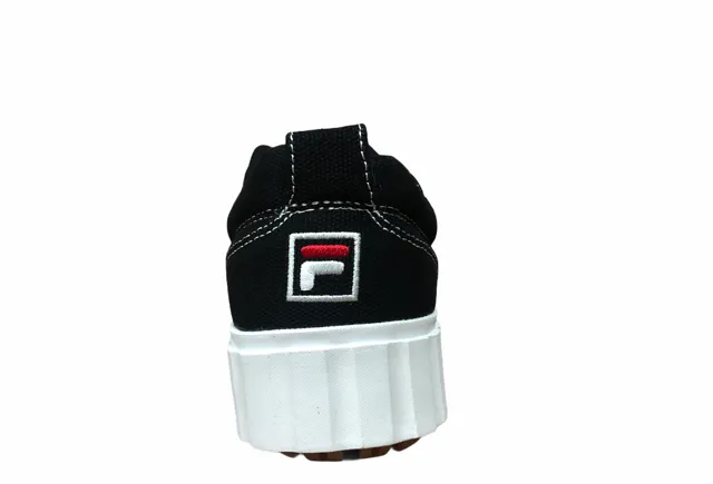 Fila scarpa sneakers in tela con zeppa da donna Sandblast 1011209.25Y nero Microfiber Collar international - themed running gear