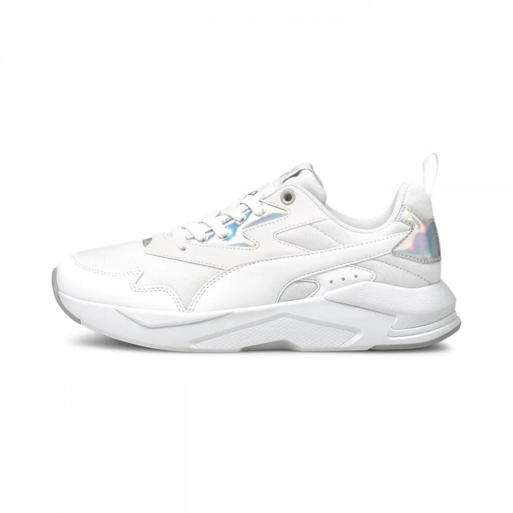 Puma scarpa sneakers da donna X-Ray Lite Metallic 368858 03 bianco-argento medial - support - balance shoes