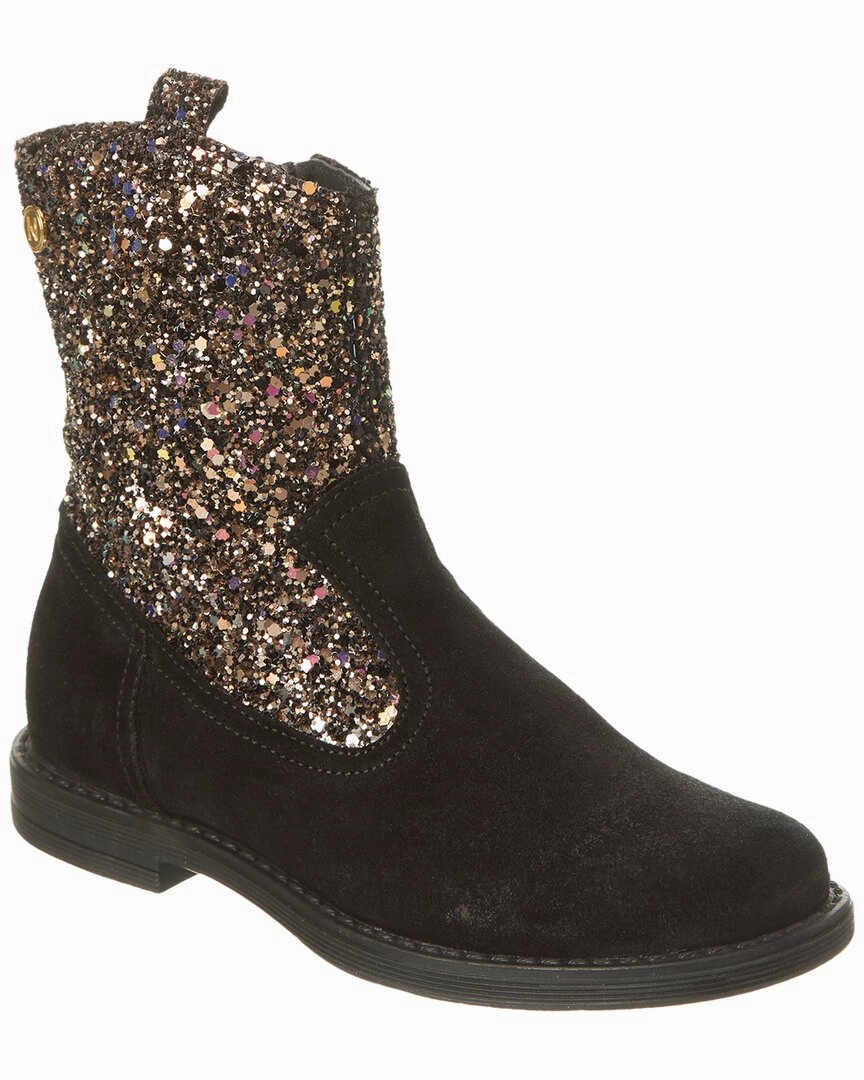 Anti Slip Groove Pattern Naturino Antipode Suede & Glitter Boot