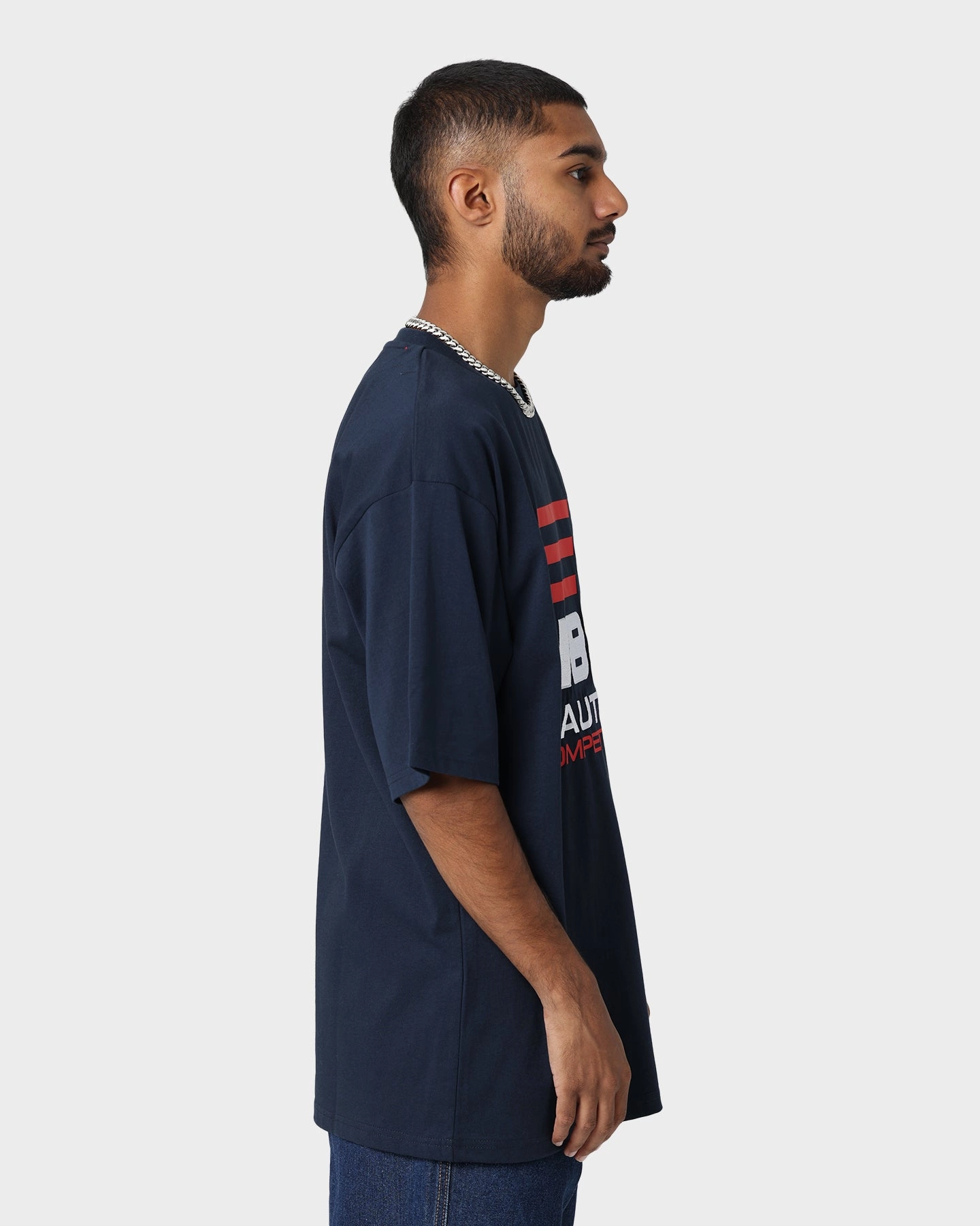 Nautica Finley Oversized T-Shirt Dark Navy Cold Wash Optimized