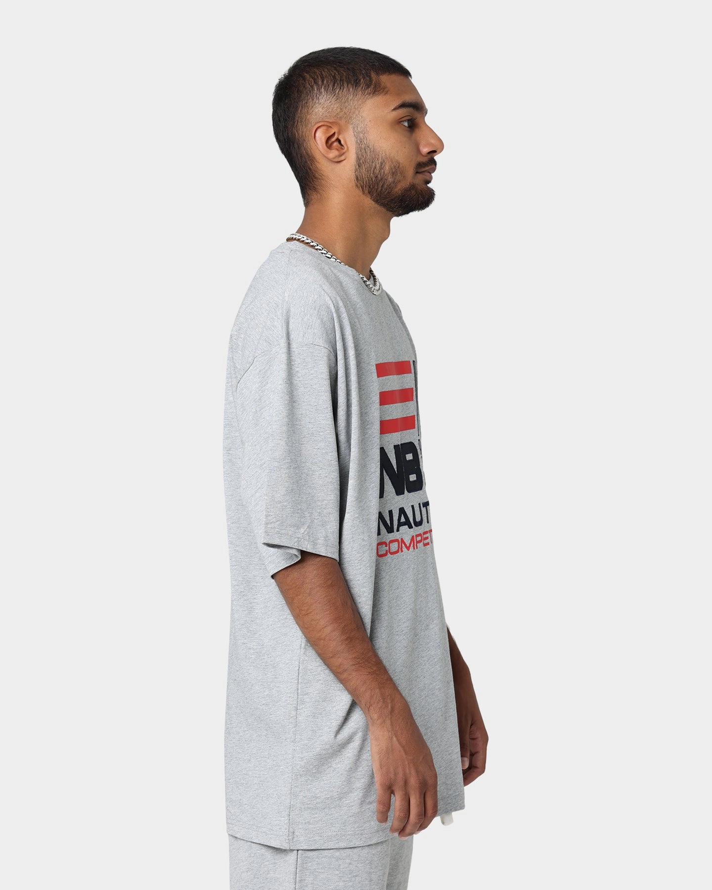 Essential Style Wear Everyday Essential Nautica Finley Oversized T-Shirt Grey Marl