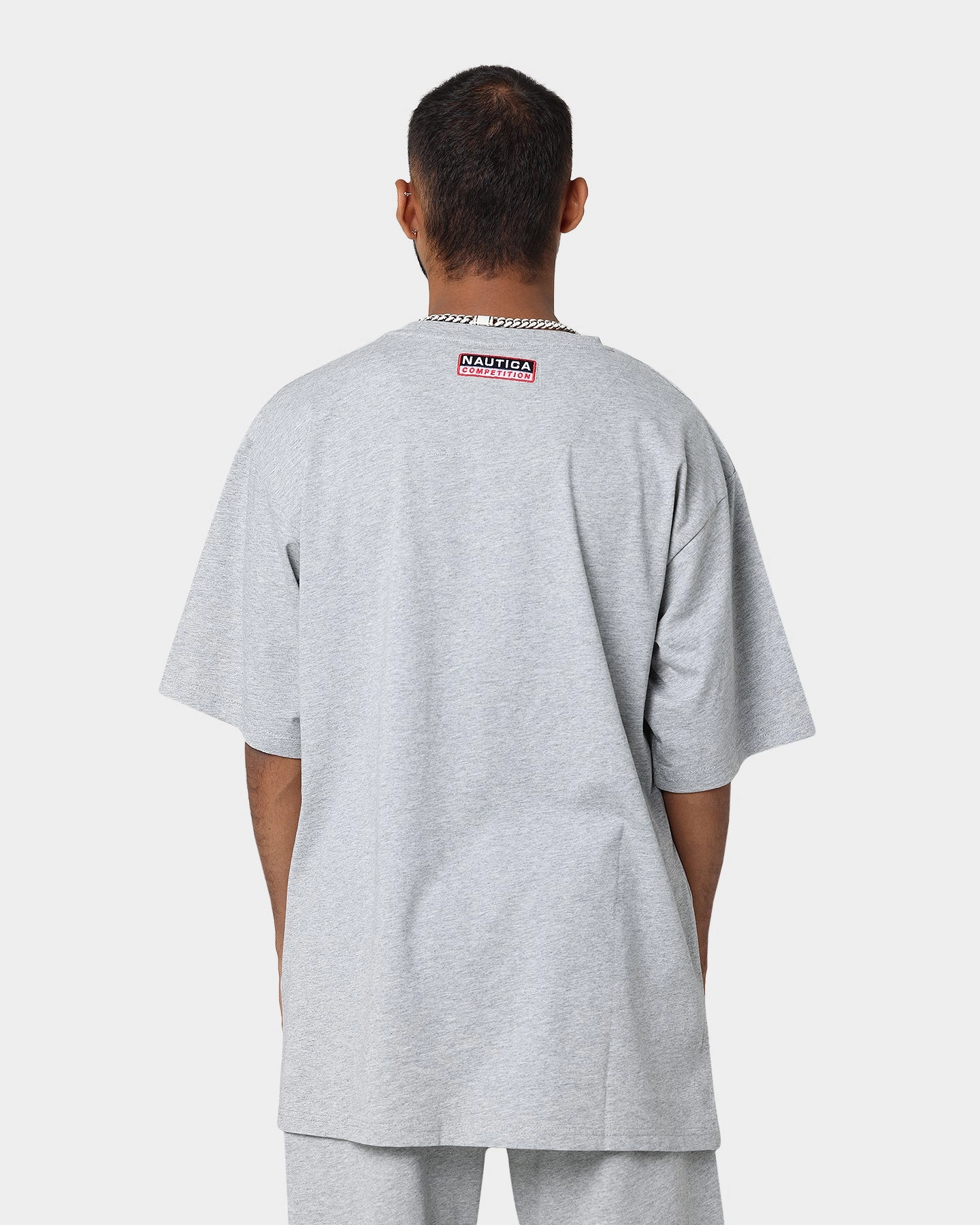 Nautica Finley Oversized T-Shirt Grey Marl Anti Static Treatment Chilly Comfort Wear