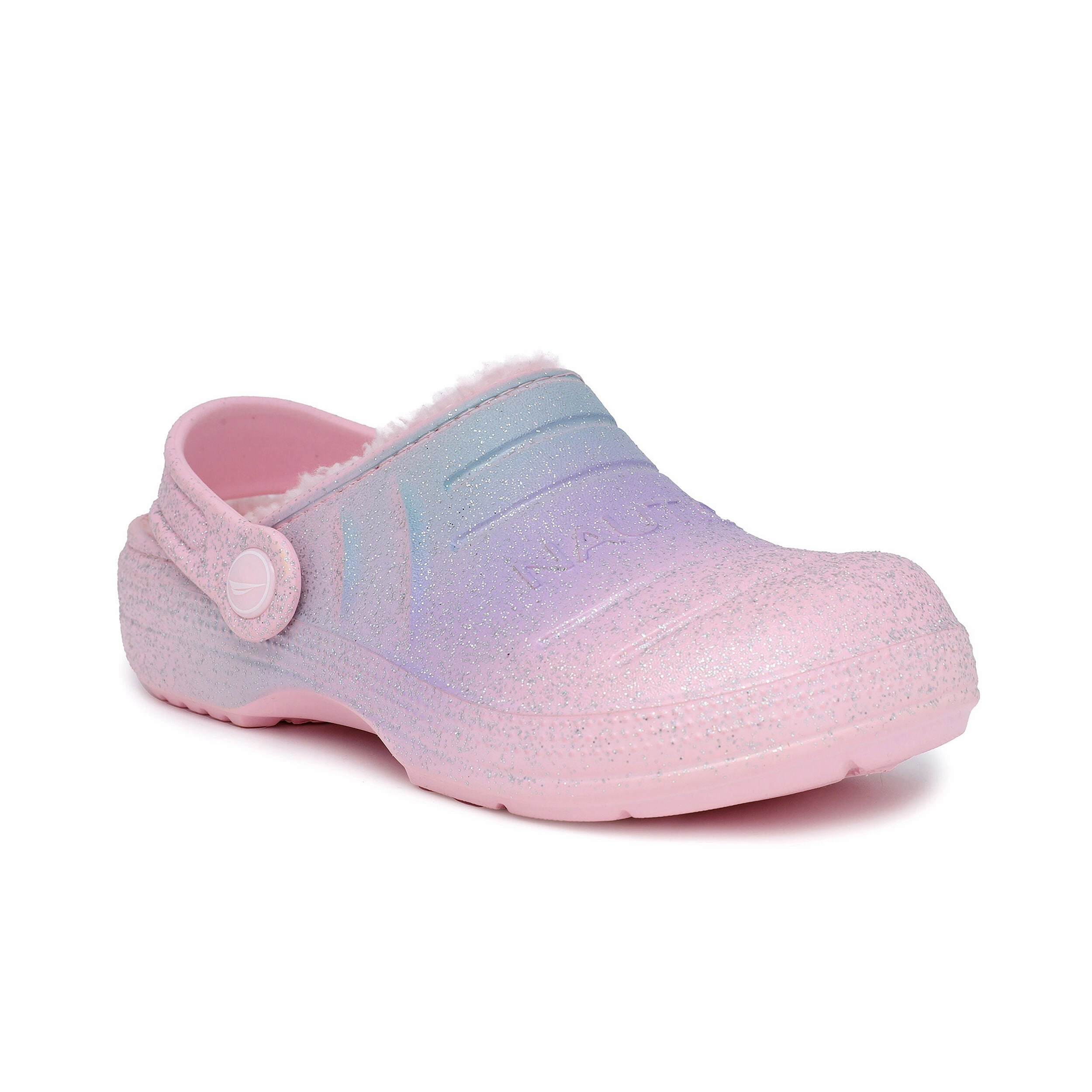 Nautica Girls' Rainbow Glitter Clog Shock dispersion Compression Zones