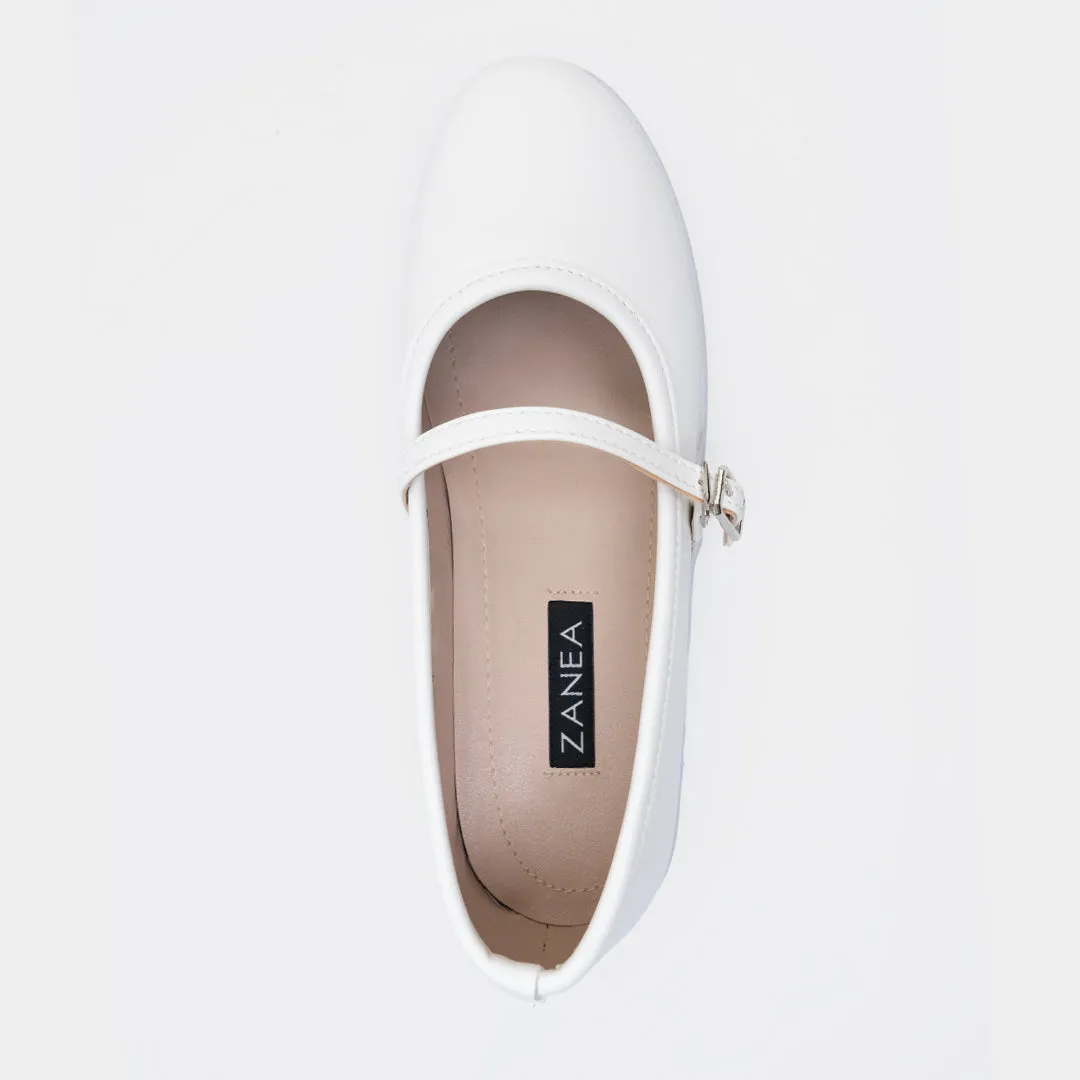 Nelia Flats (White)
