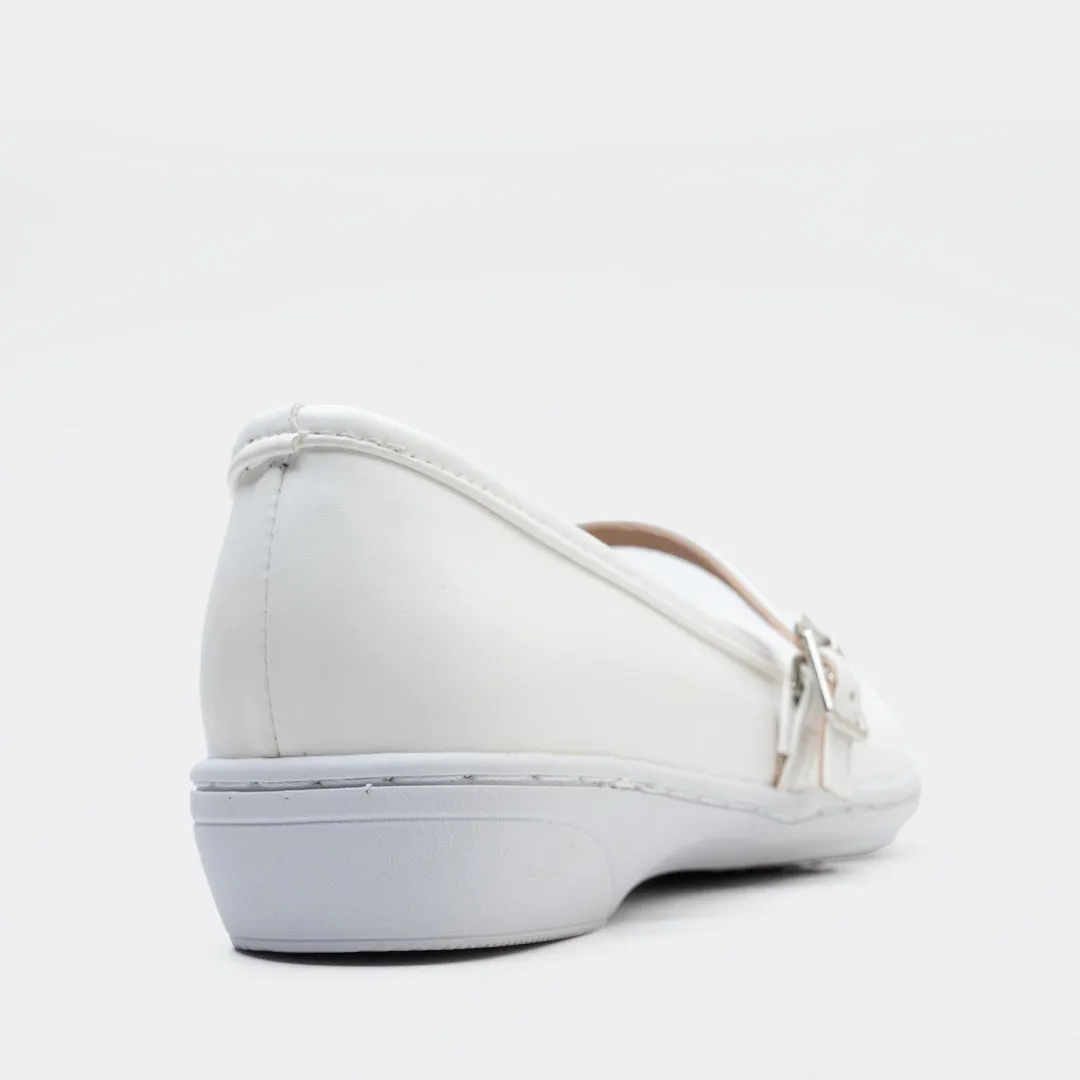 Nelia Flats (White)