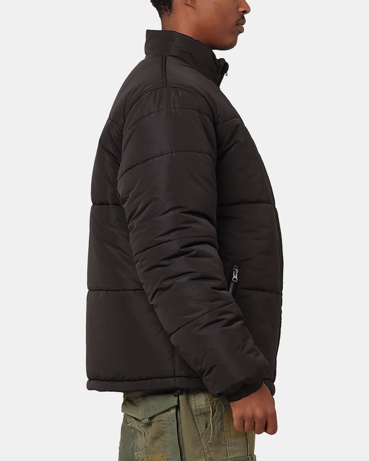 Stussy Stock 8 Ball Puffer Jacket Black Fast Dry Weekend Style