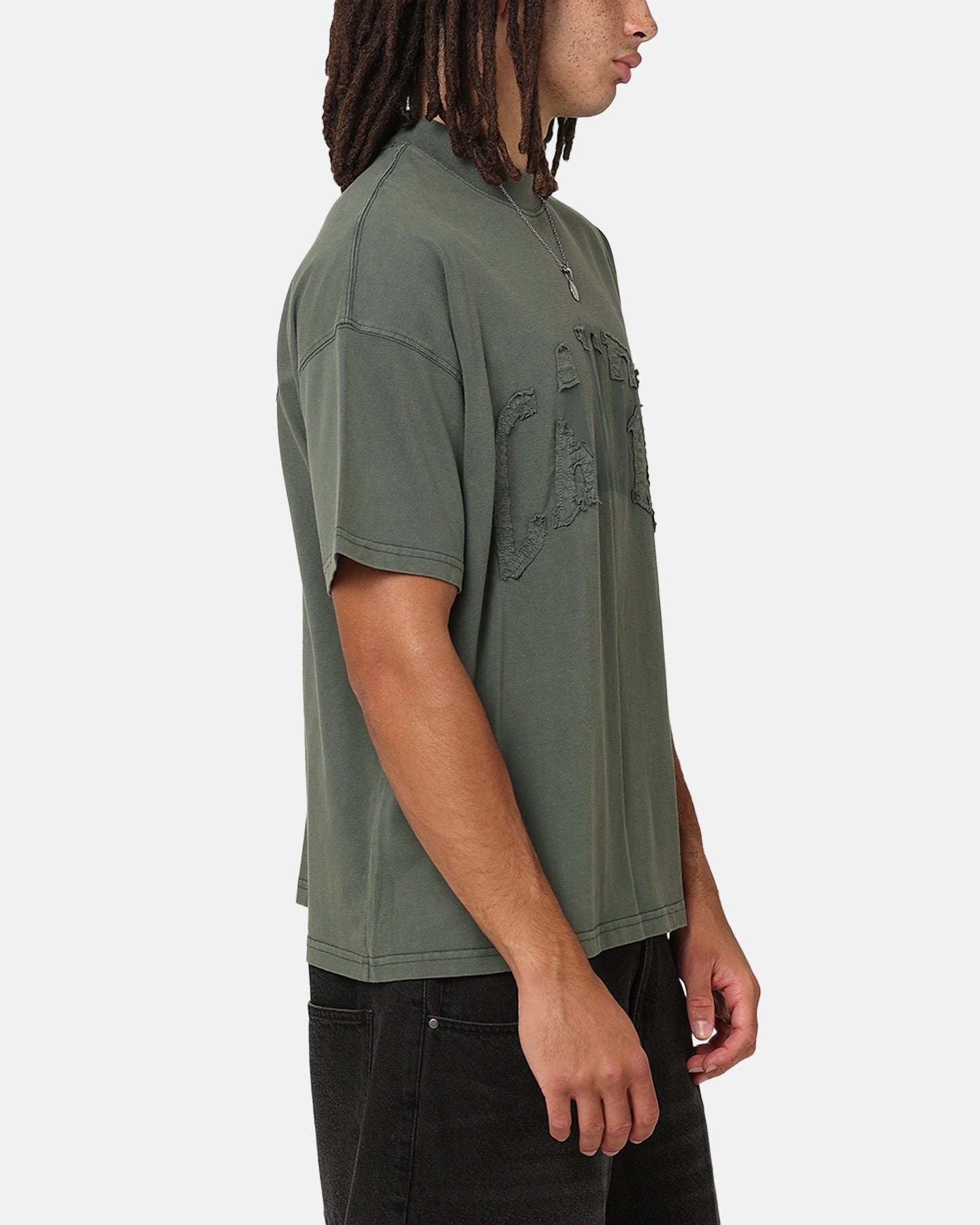 Carre Con-Star Oversized T-Shirt Rinsed Moss Green Outdoor Adventure Holiday Outfit Style
