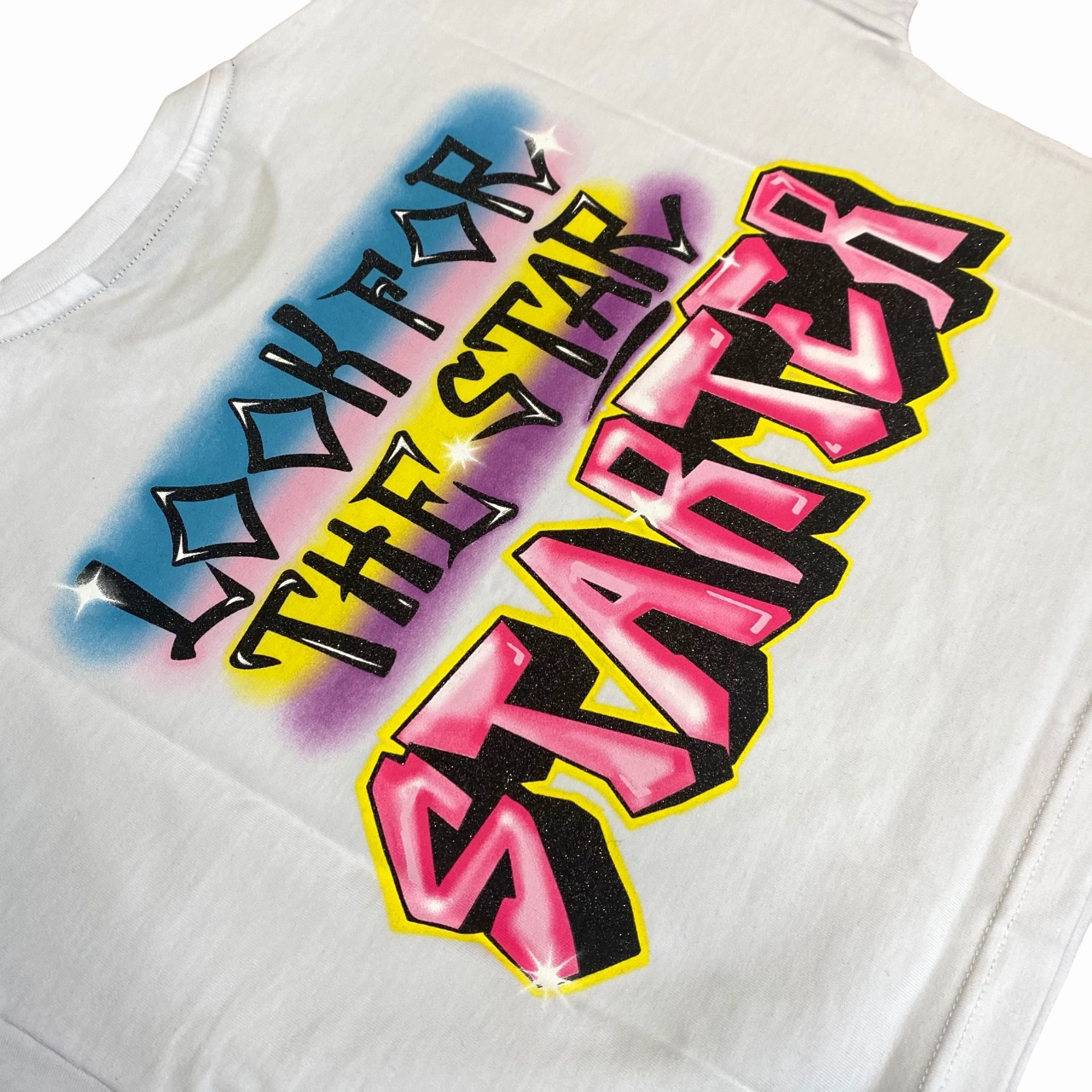 Starter maglietta manica corta da ragazza con stampa 3240 bianco Streetwear Style Weekend Trend