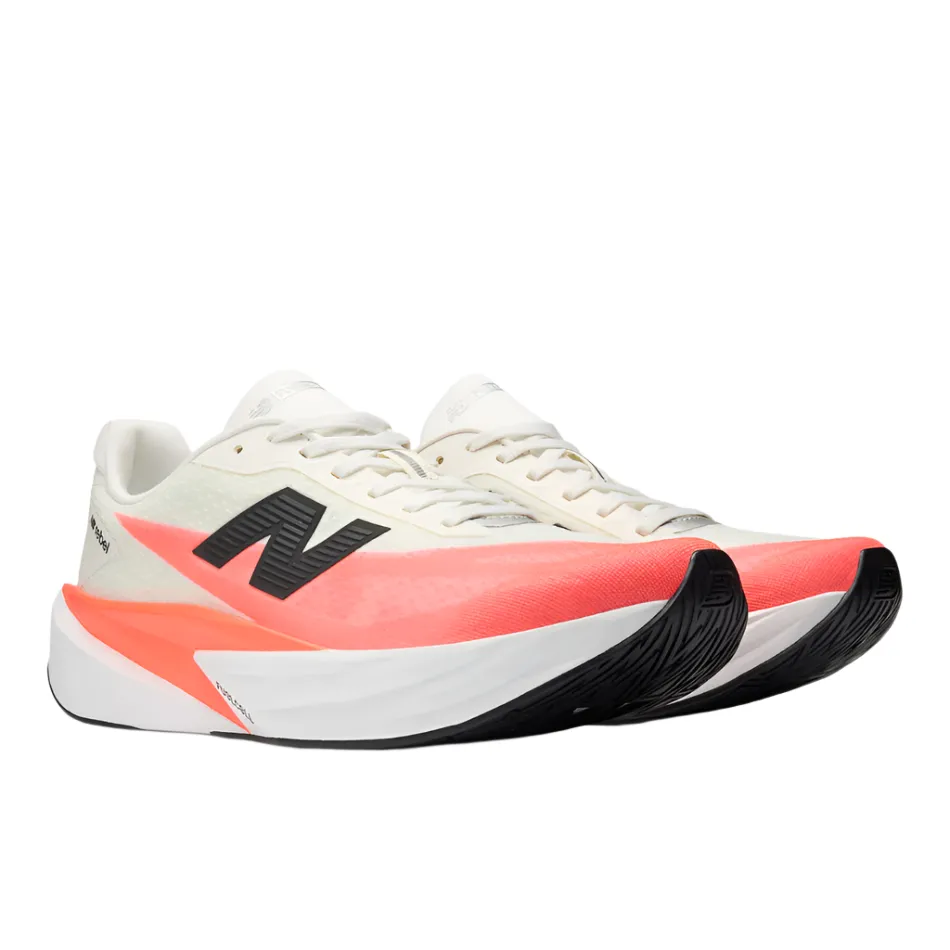indoor usability New Balance Men's Fuelcell Rebel v5 Running Shoes in Urgent Red/White/Sea Salt AW25
