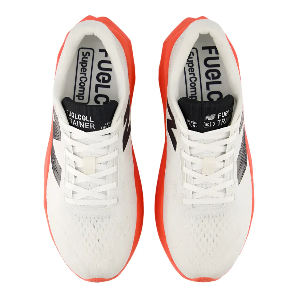 Anti Slip Breathable collar New Balance Men's Fuelcell Supercomp Trainer v3 Running Shoes in Urgent Red/Sea Salt/Black AW25